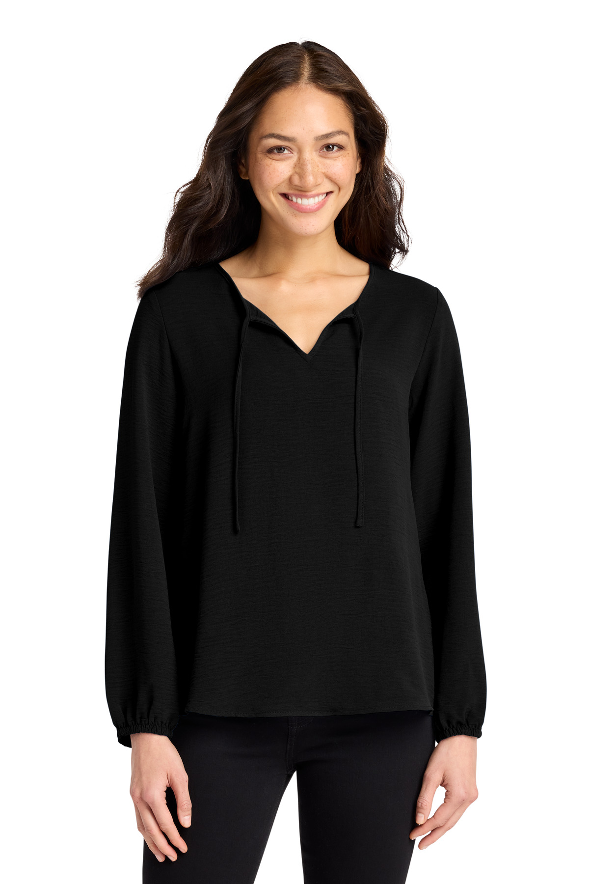 Port Authority LW714 — Port Authority Women's Textured Crepe Blouse LW714