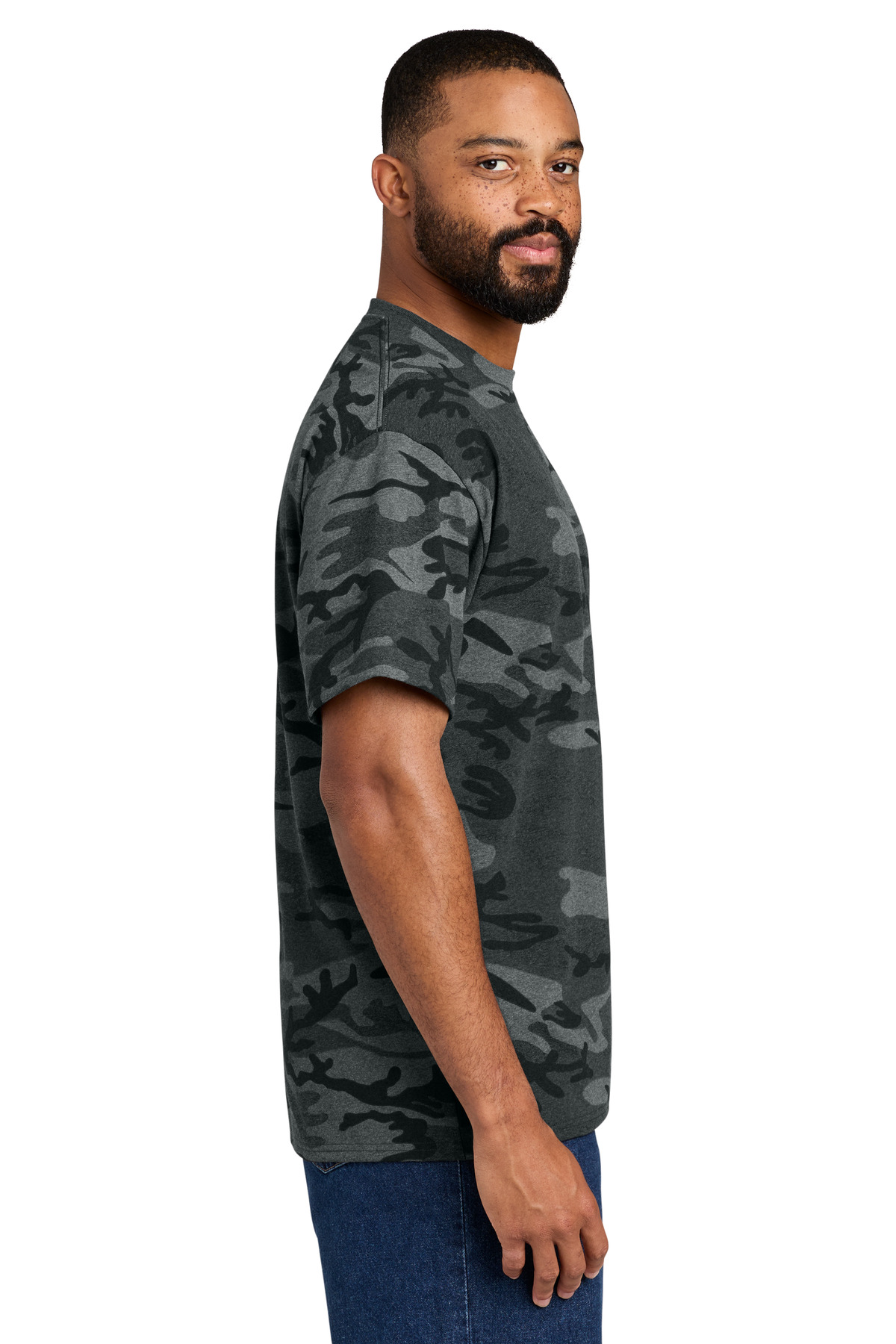 Port & Co Core Cotton Camo Tee. PC54C