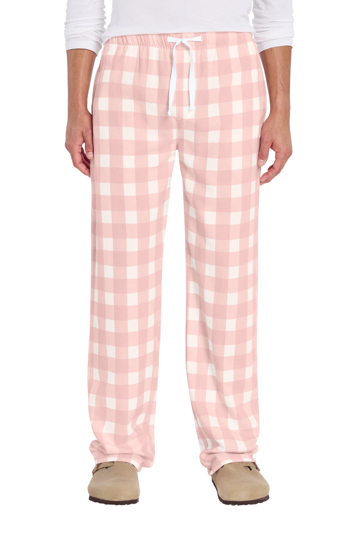 Light Pink/ White Buffalo Check