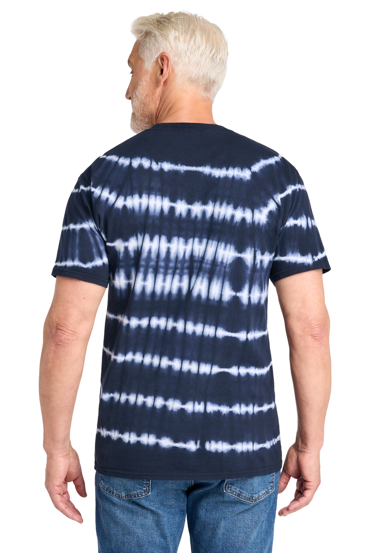 Port & Co Allover Stripe Tie-Dye Tee PC142