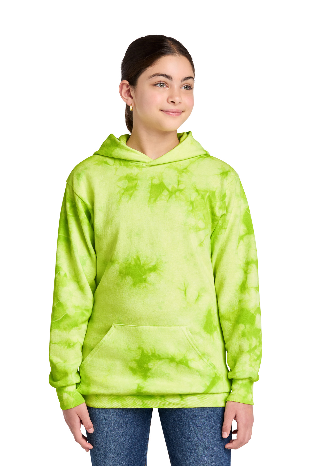 Port & Co® Youth Crystal Tie-Dye Pullover Hoodie