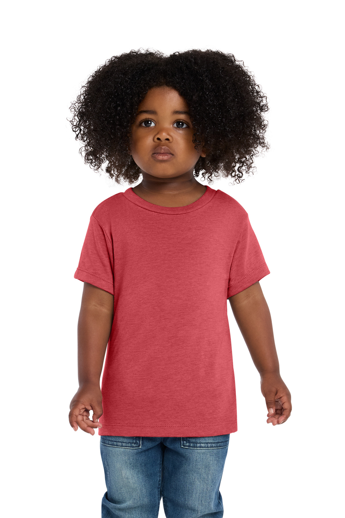 Bella + Canvas BELLA+CANVAS Toddler Triblend Short Sleeve Tee BC3413T in Red Triblend