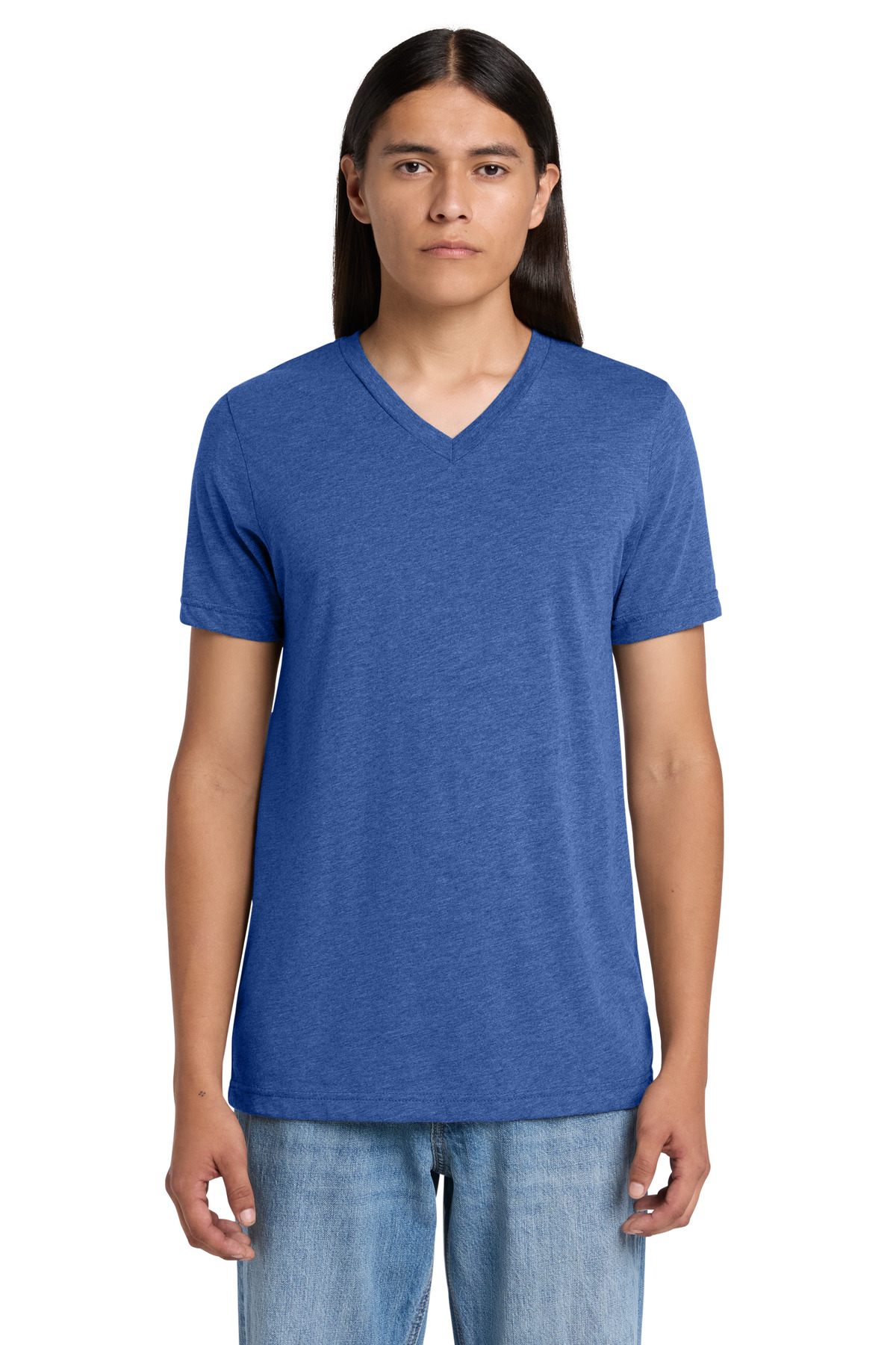 BELLA+CANVAS Unisex Triblend Short Sleeve V-Neck Tee-Bella + Canvas