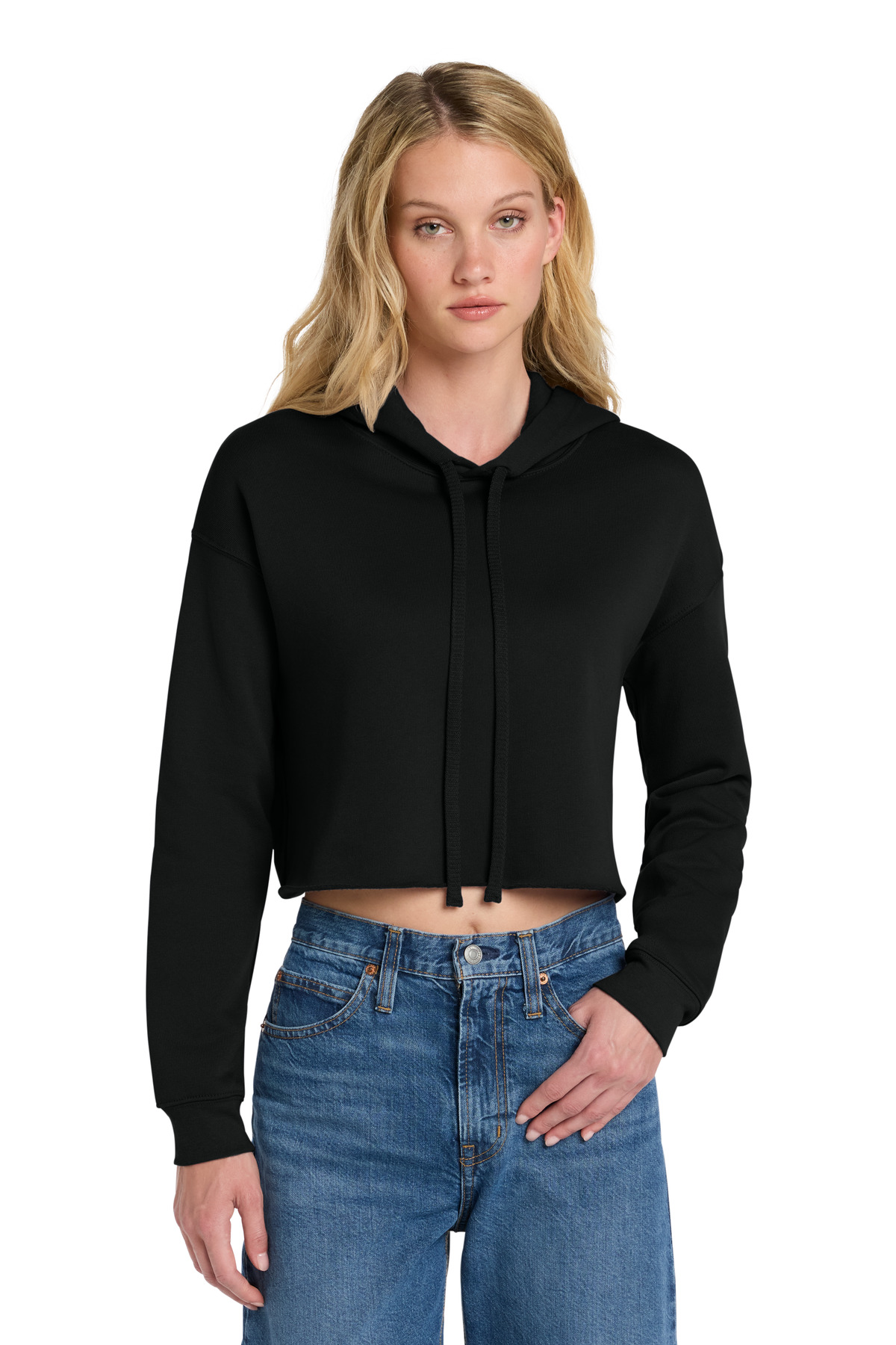 BELLA+CANVAS Women's Sponge Fleece Cropped Fleece Hoodie. BC7502