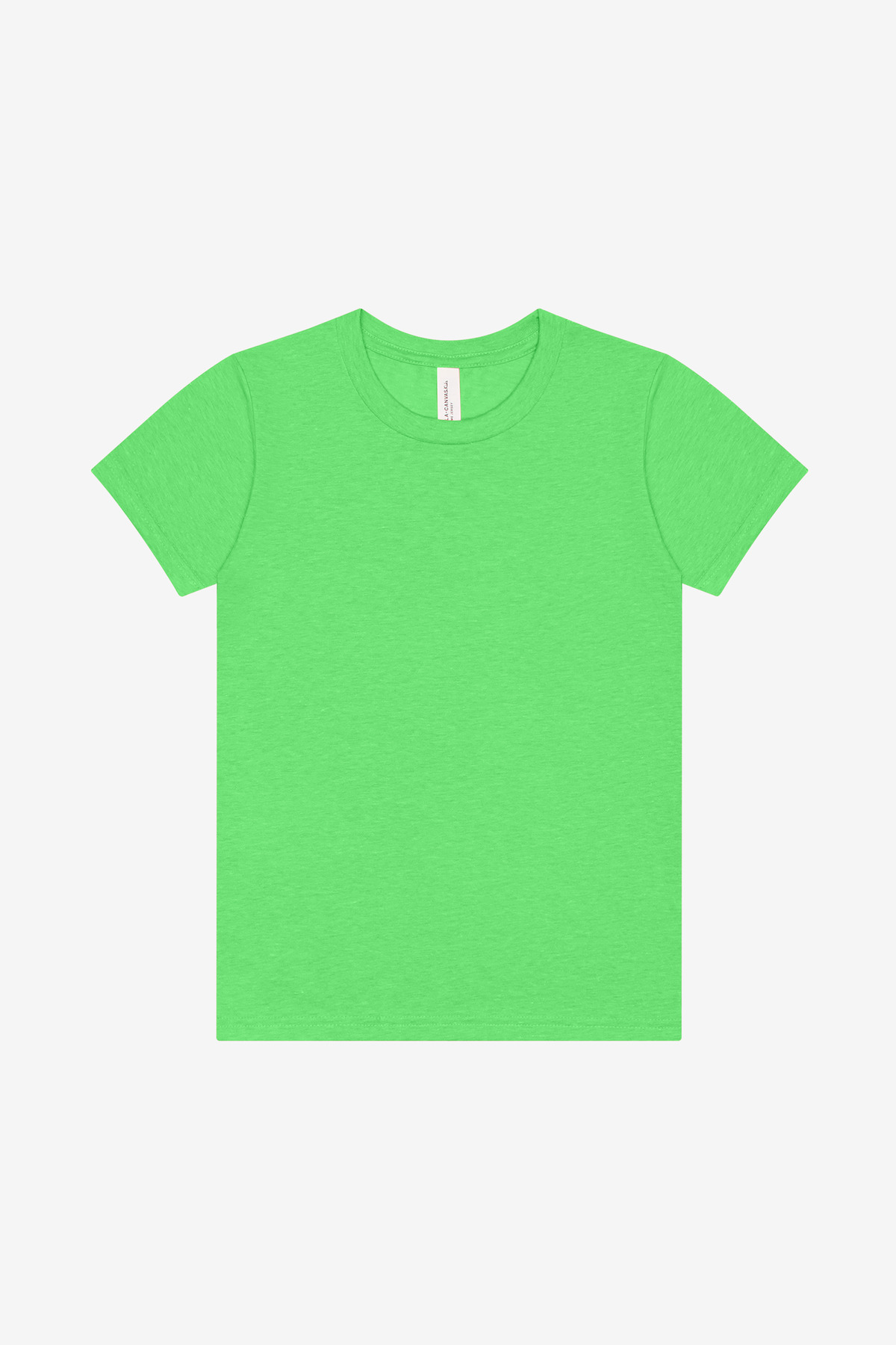 Bella + Canvas BELLA+CANVAS Youth Heather CVC Tee BC3001YCVC in Neon Green