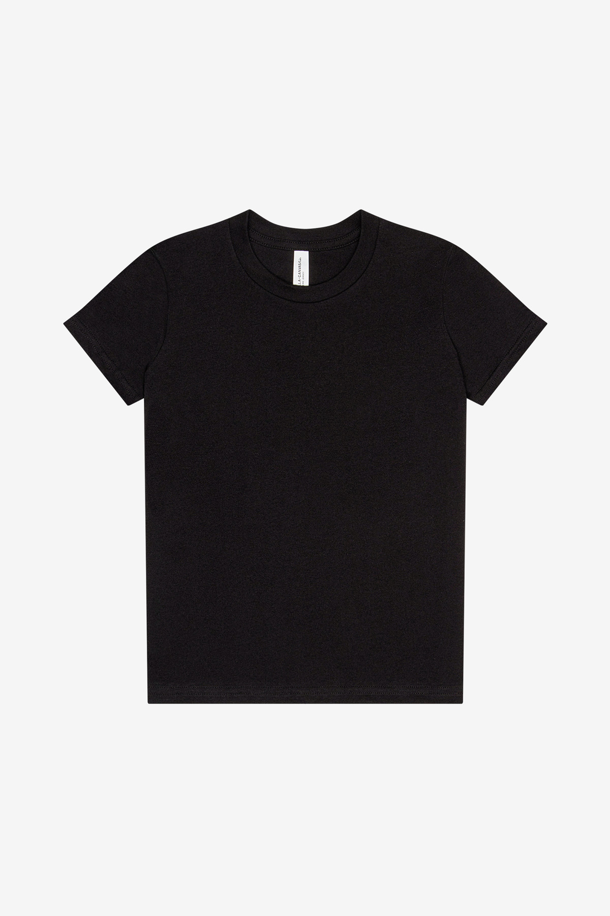 Bella + Canvas BELLA+CANVAS Youth Jersey Short Sleeve Tee. BC3001Y in Vintage Black