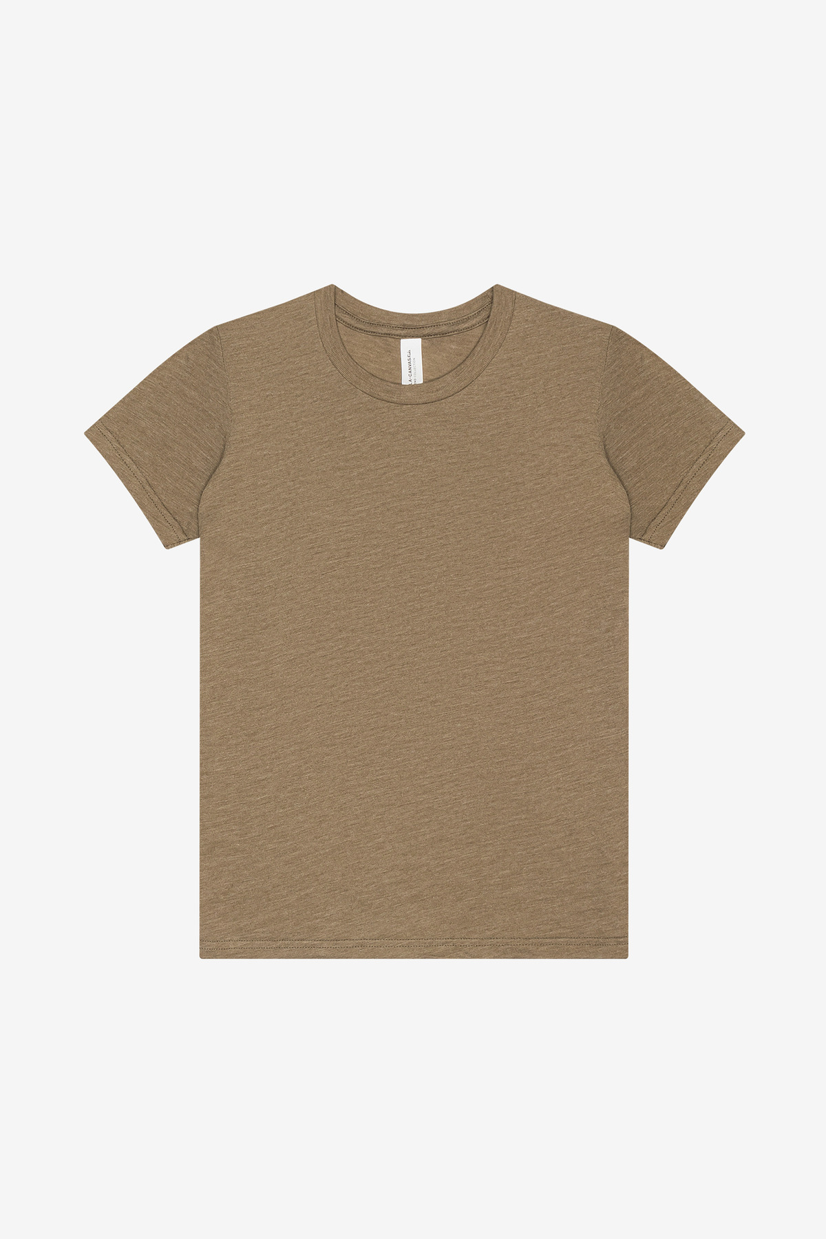 Bella + Canvas BELLA+CANVAS Youth Triblend Short Sleeve Tee. BC3413Y in Olive Triblend