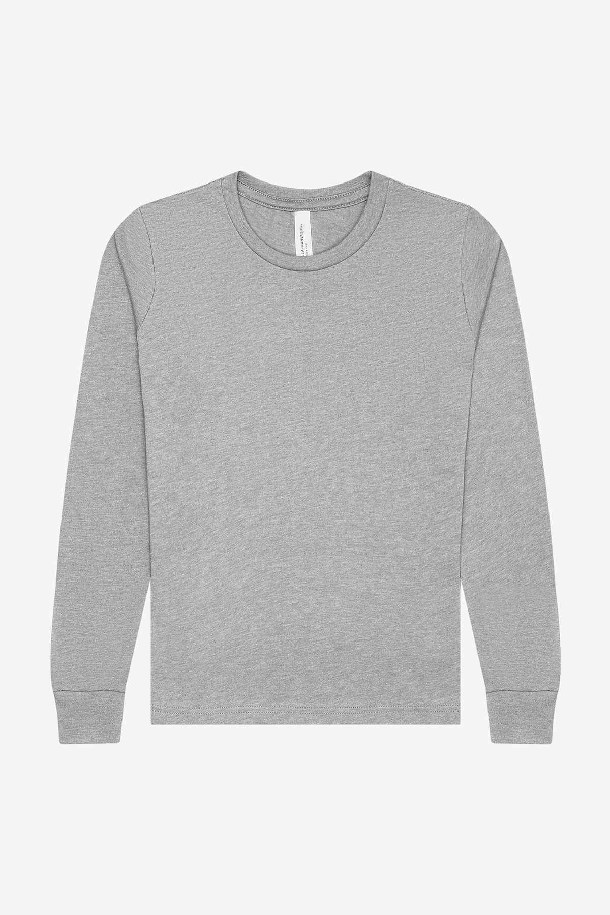 BELLA+CANVAS Youth Heather CVC Long Sleeve Tee