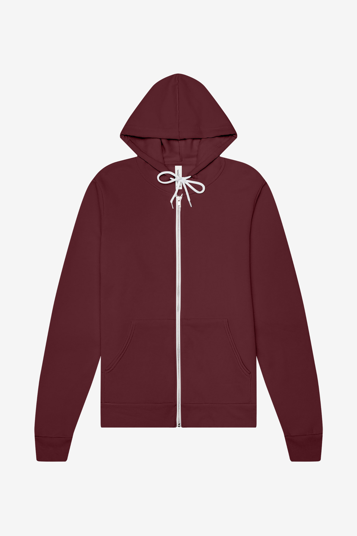 Bella + Canvas BELLA+CANVAS Unisex Sponge Fleece Full-Zip Hoodie. BC3739 in Maroon