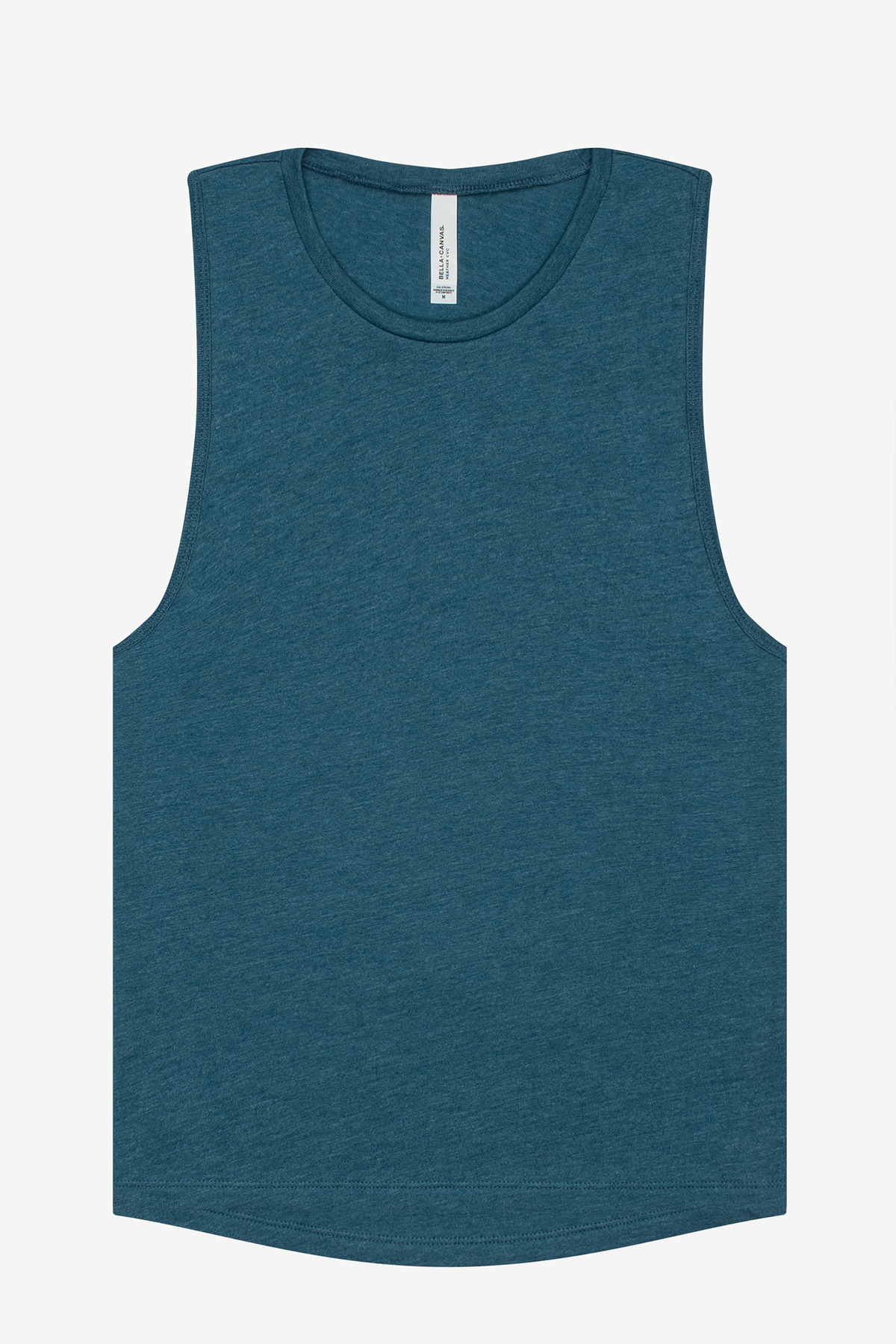 Bella + Canvas BELLA+CANVAS Women's Jersey Muscle Tank. BC6003 in Heather Deep Teal