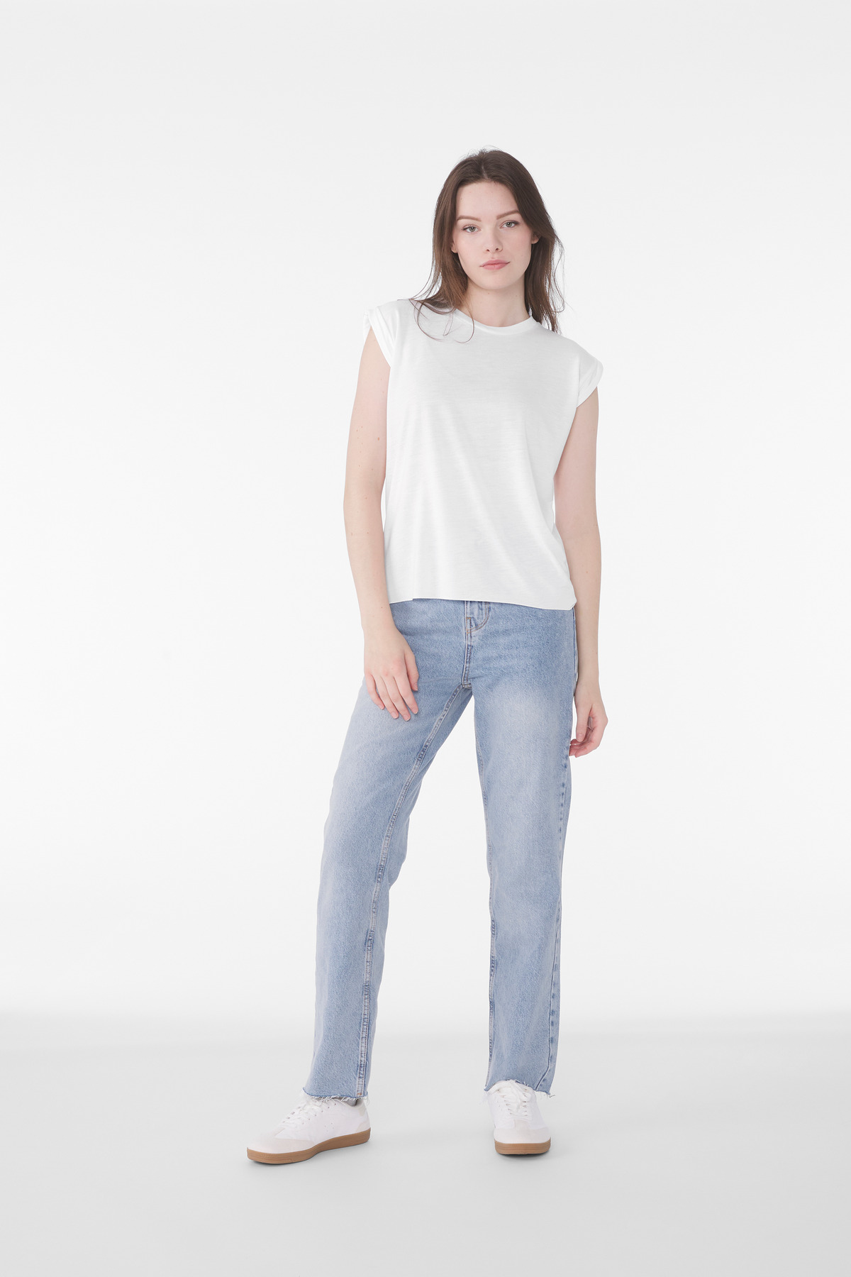 BELLA+CANVAS ® Women's Flowy Muscle Tee with Rolled Cuffs BC8804 - Image 5