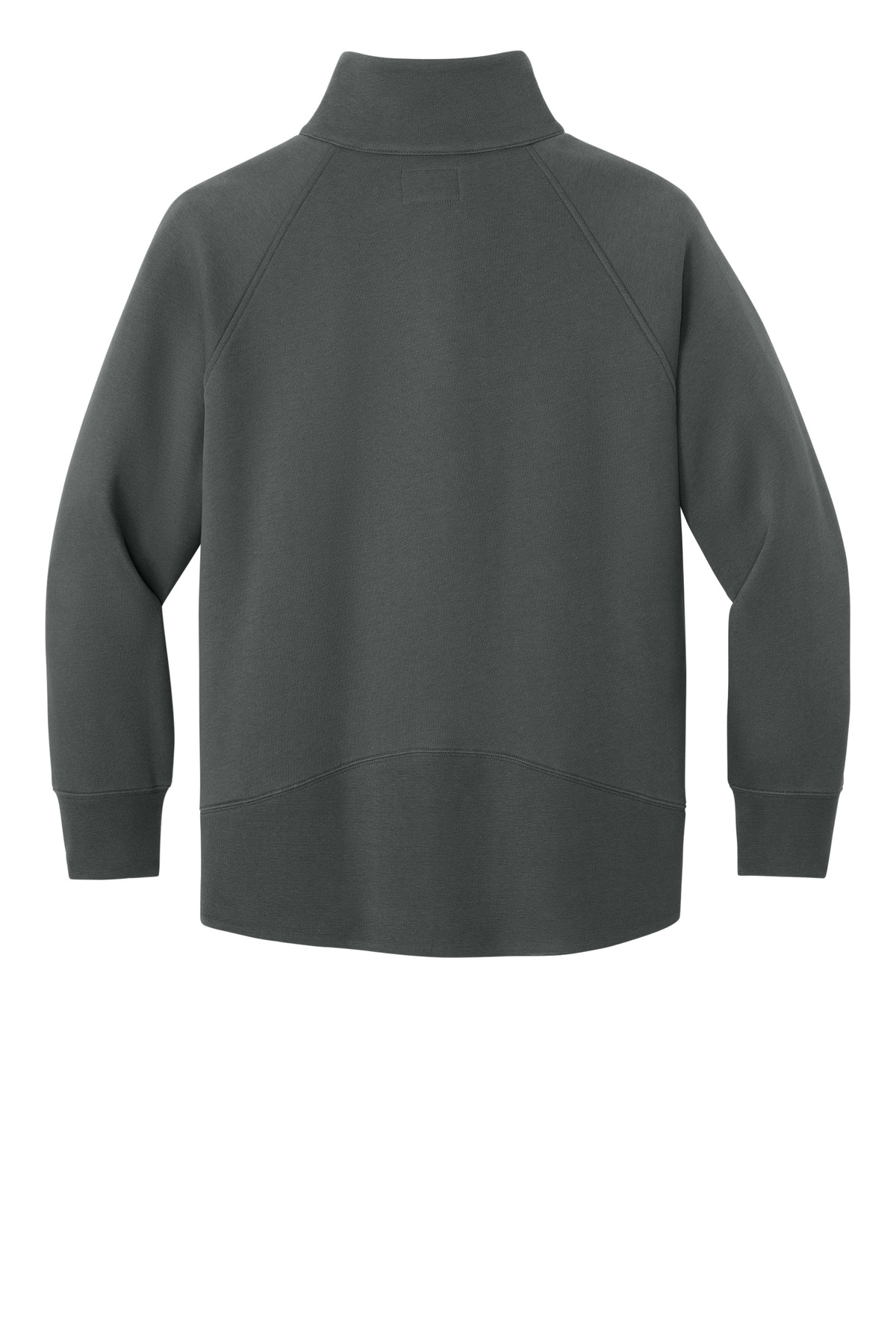 New Era Women's Heritage Fleece 1/2-Zip LNEA528 in Graphite — Back