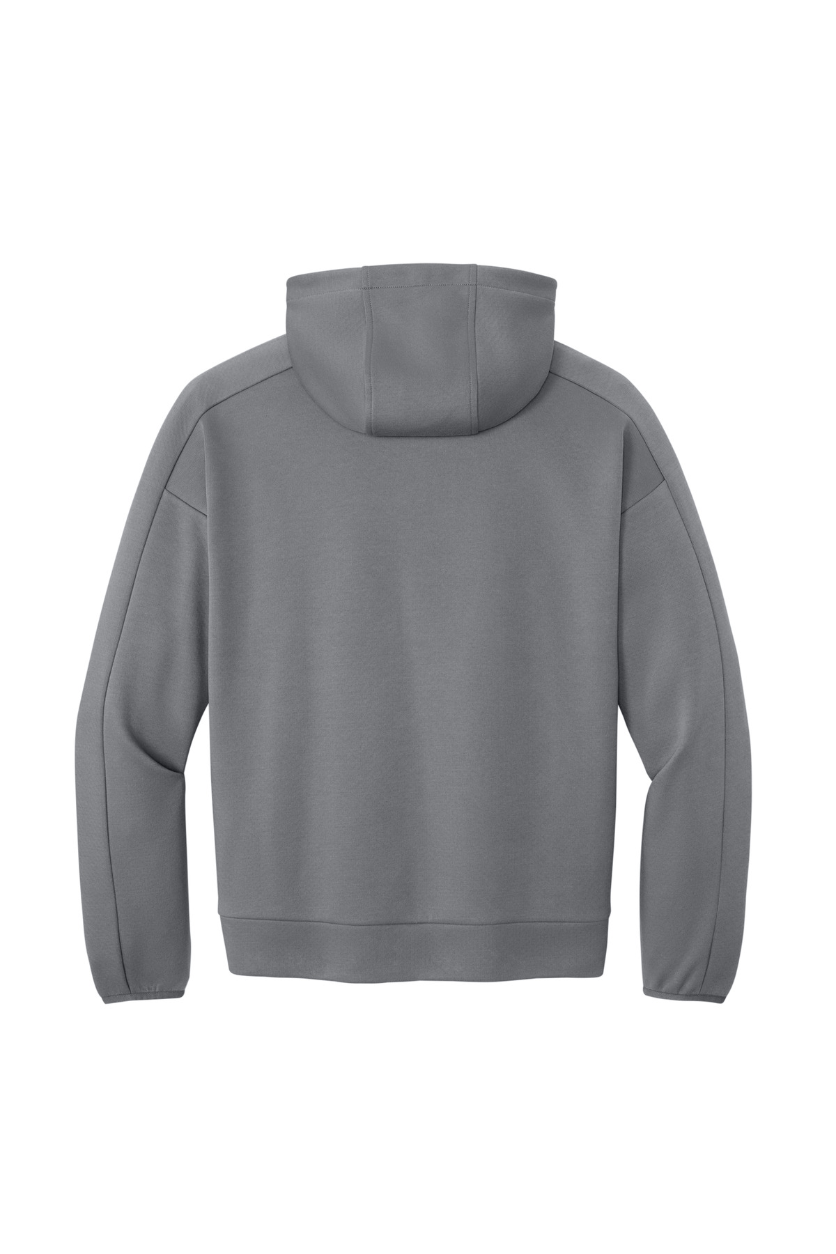 New Era Double Back Pullover Hoodie NEA565 in Shadow Grey — Back