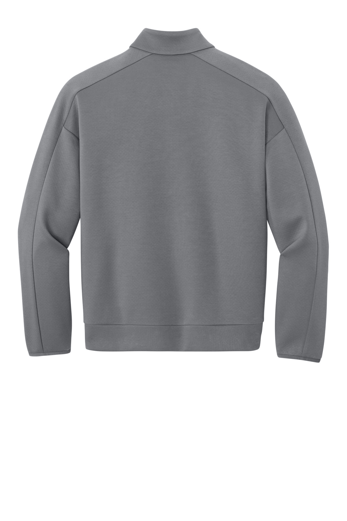 New Era Double Back 1/4-Zip NEA567 in Shadow Grey — Back