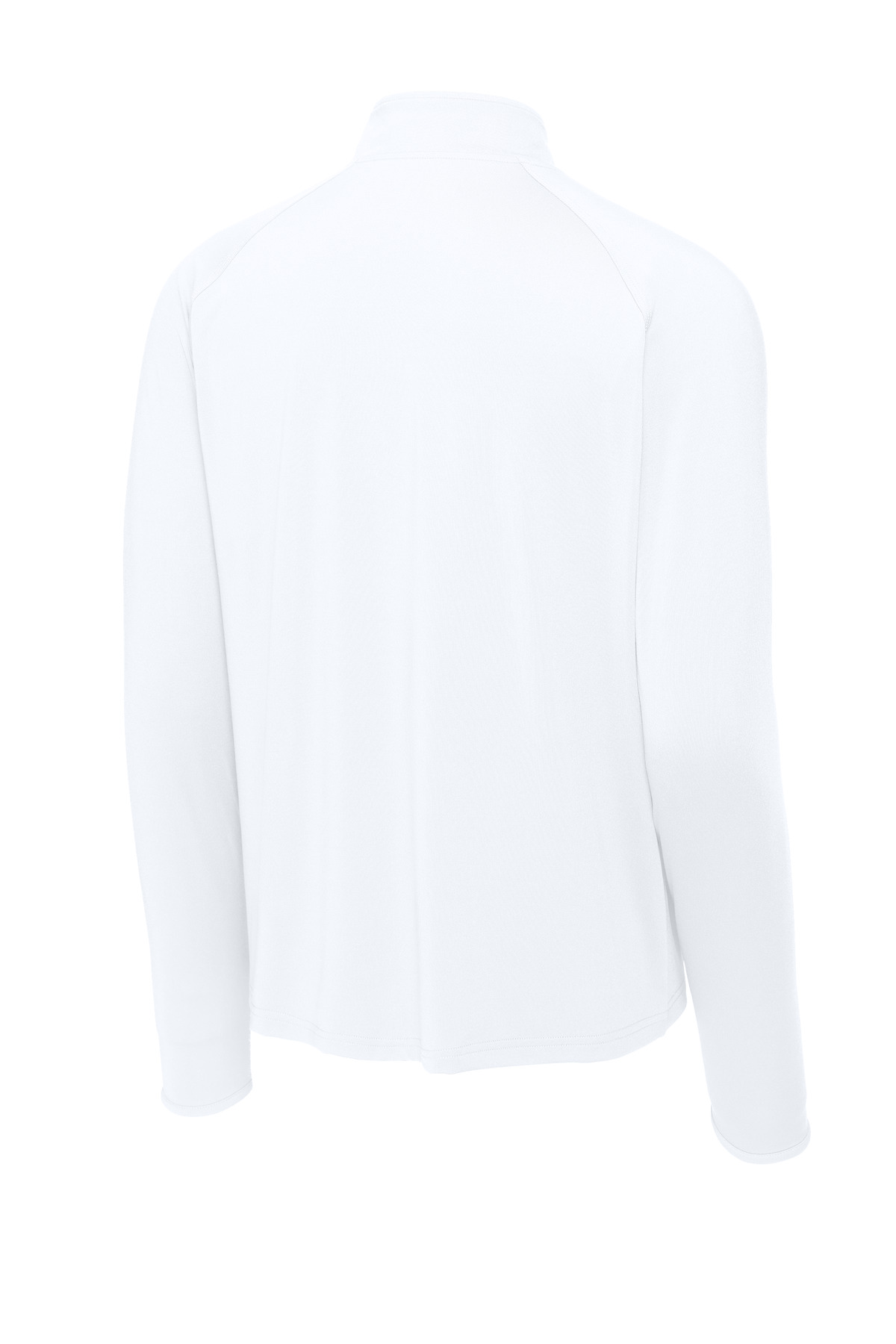 Sport-Tek Sport-Wick Stretch 1/4-Zip Pullover. ST850 in White — Back