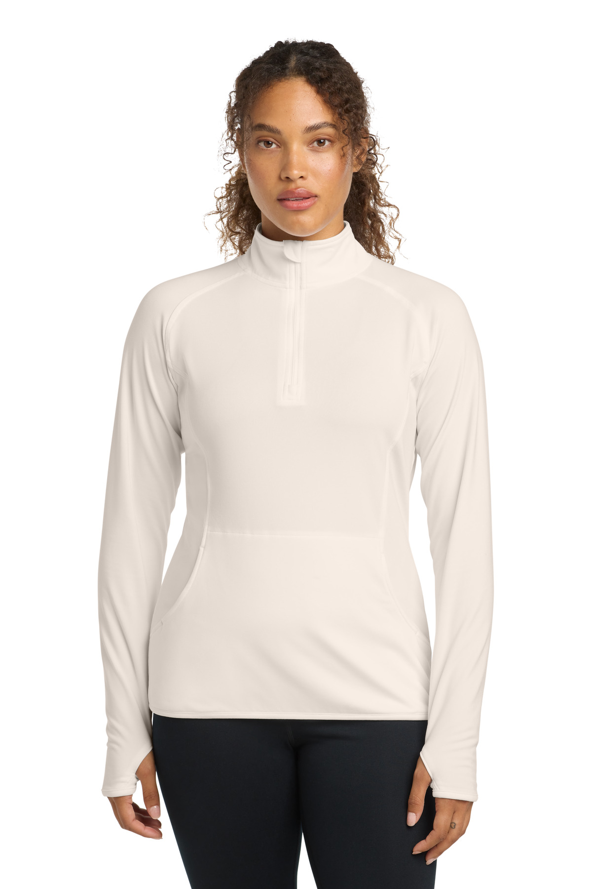 Sport-Tek Sport-Tek Women's Sport-Wick Stretch 1/4-Zip Pullover. LST850 in Ecru