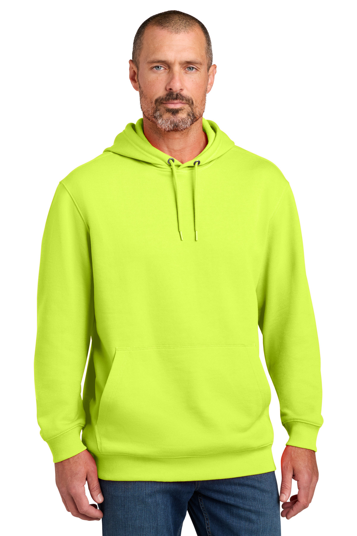 CornerStone CornerStone Tough Fleece Pullover Hoodie CSF630 in Bright Yellow
