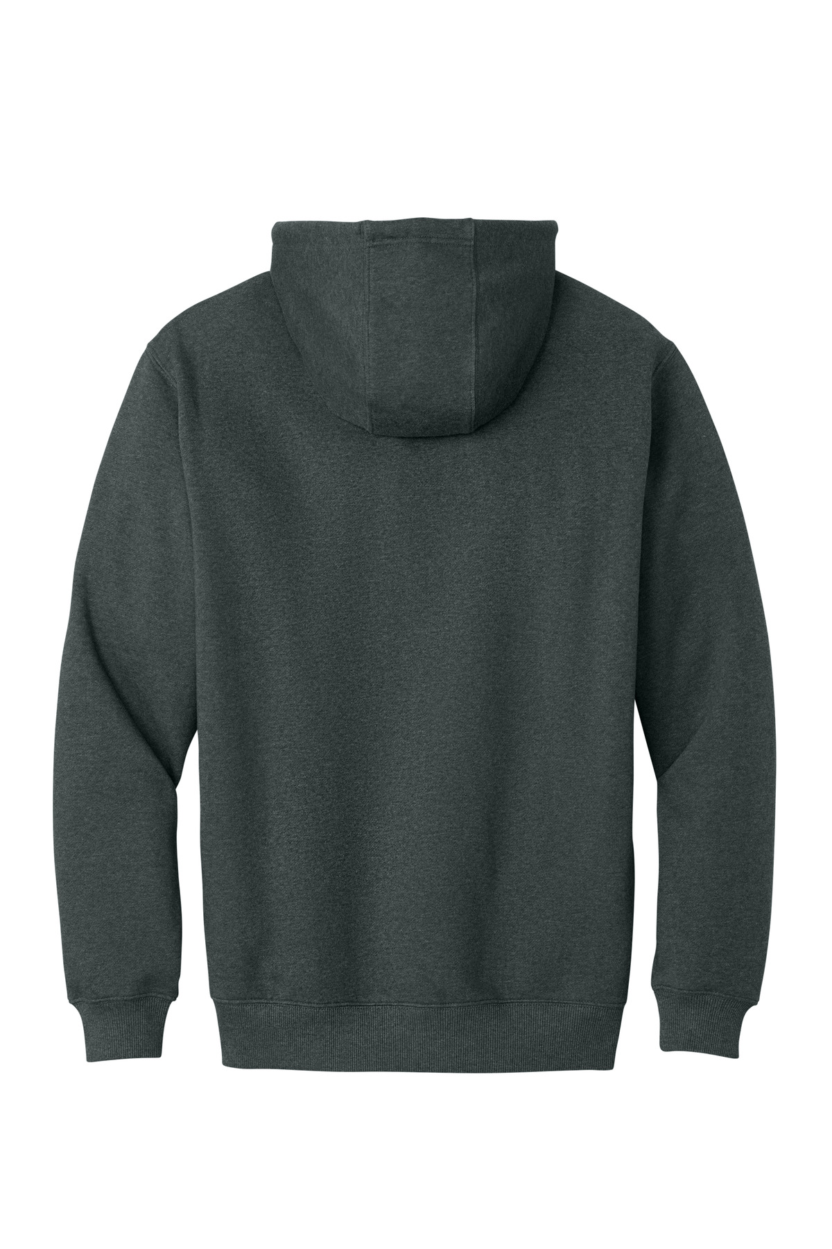 CornerStone Tough Fleece 1/4-Zip Hoodie CSF633 in Charcoal Heather — Back