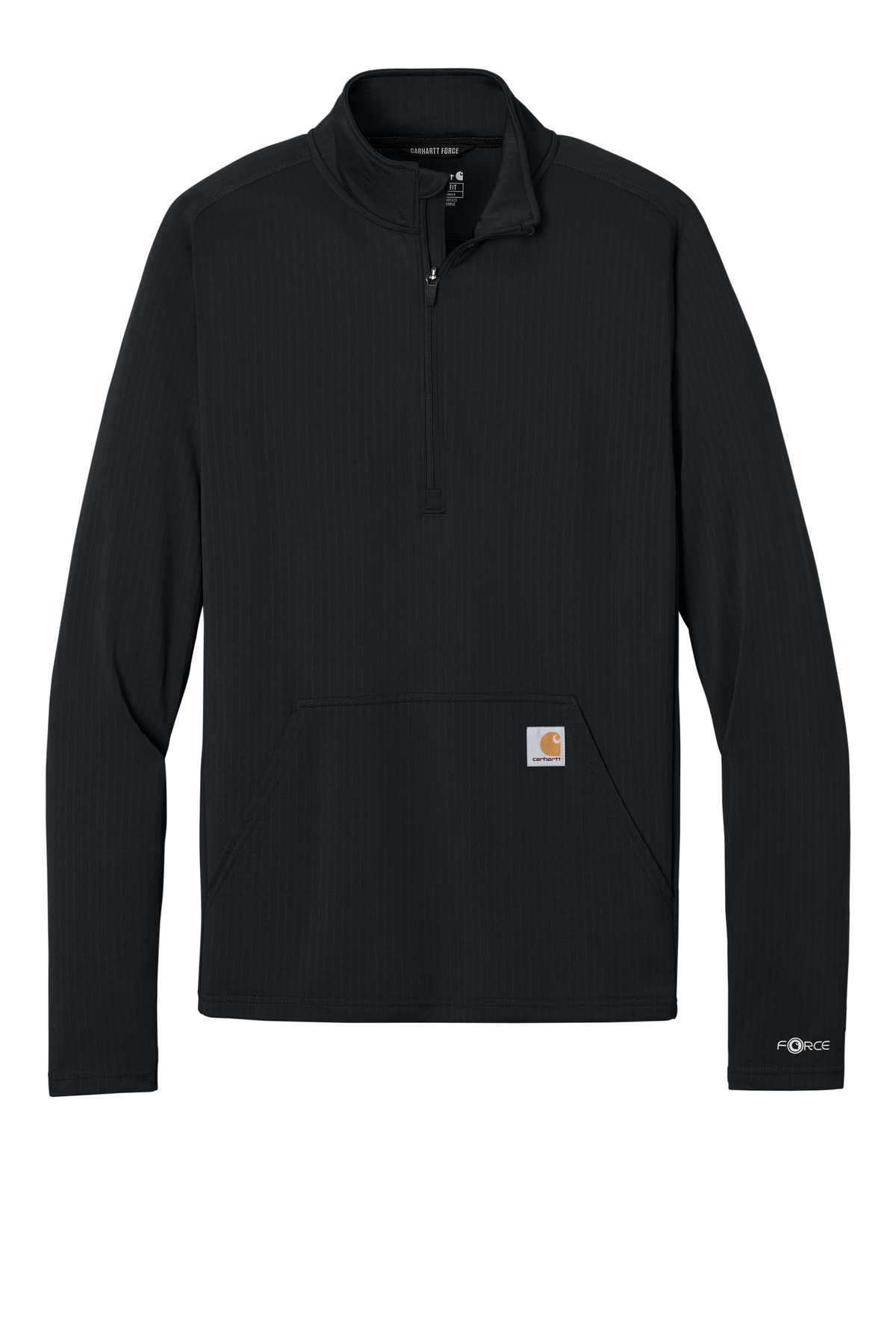 Carhartt Force® 1/2-Zip Grid Fleece — Black