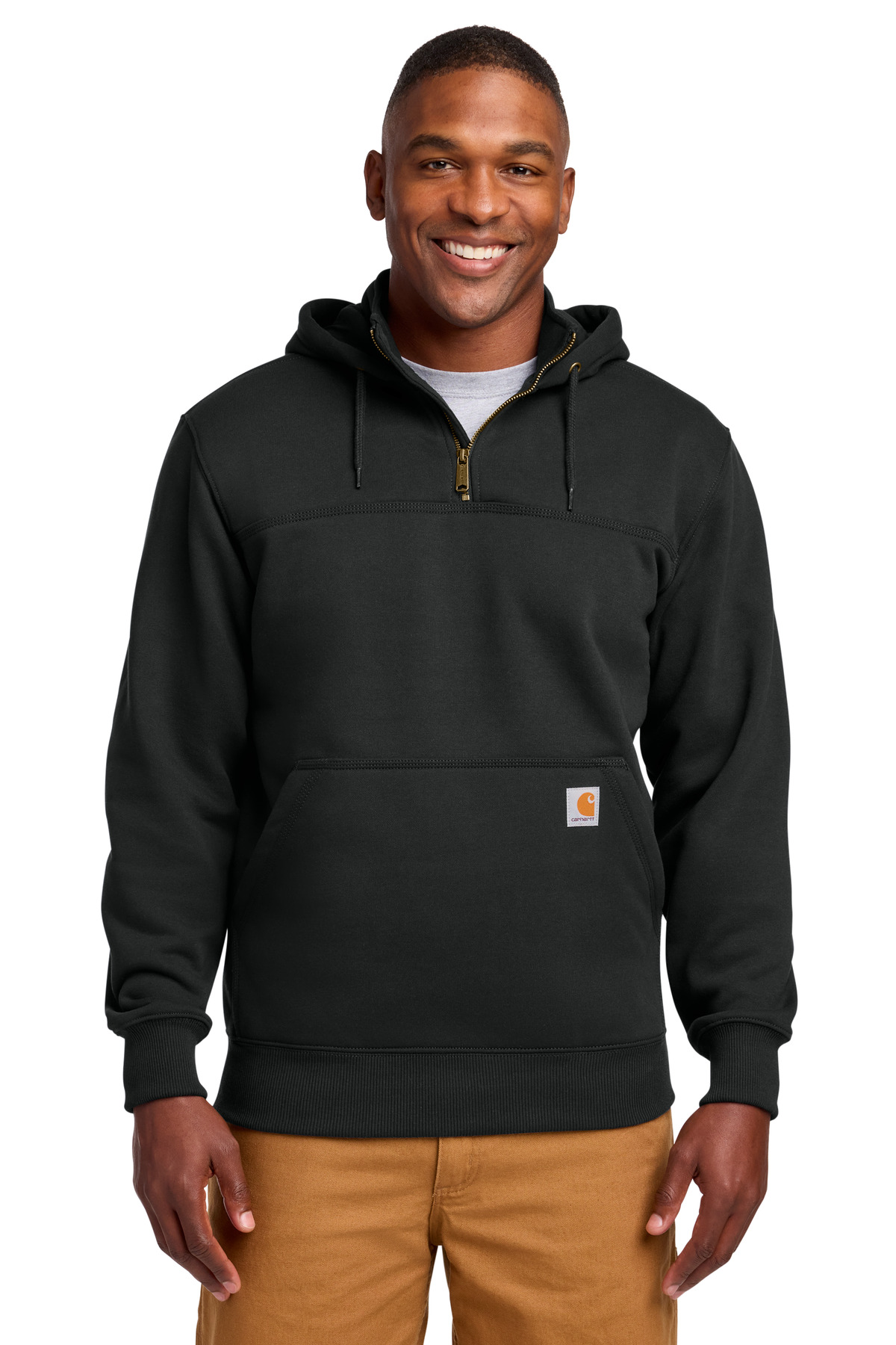 Carhartt Tall Rain Defender Paxton Heavyweight Hooded Zip Mock Sweatshirt CTT100617