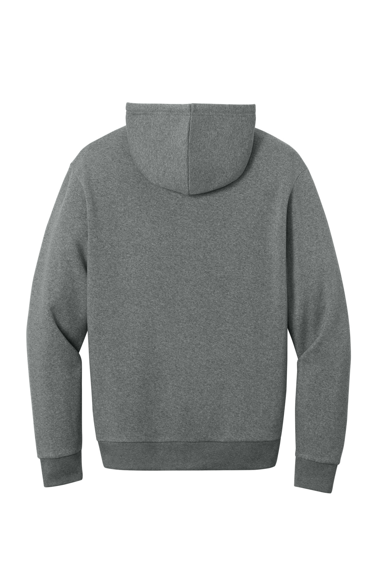 District MelloFleece Full-Zip Hoodie DT6702 in Grey Frost — Back
