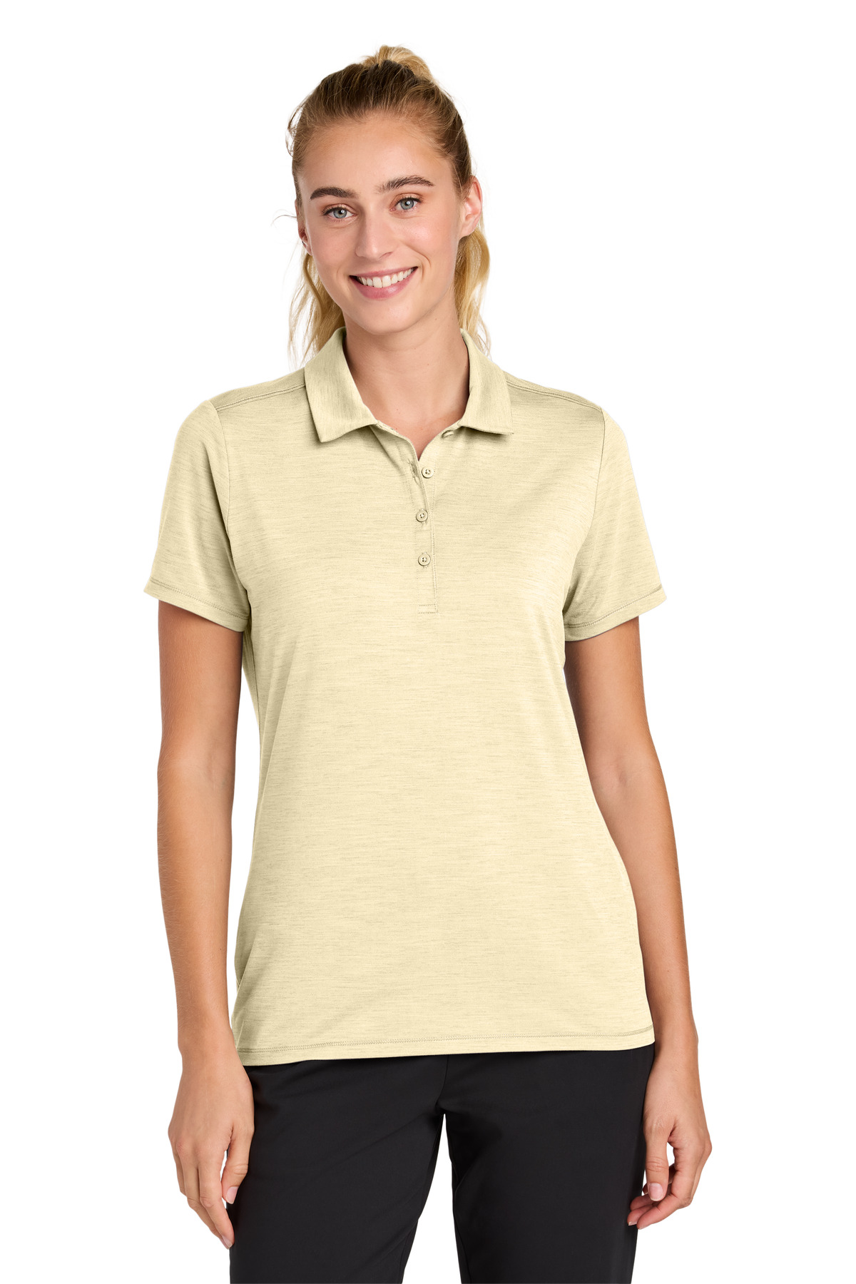 Sport-Tek Sport-Tek Women's Versa Polo LST490 in Light Suede