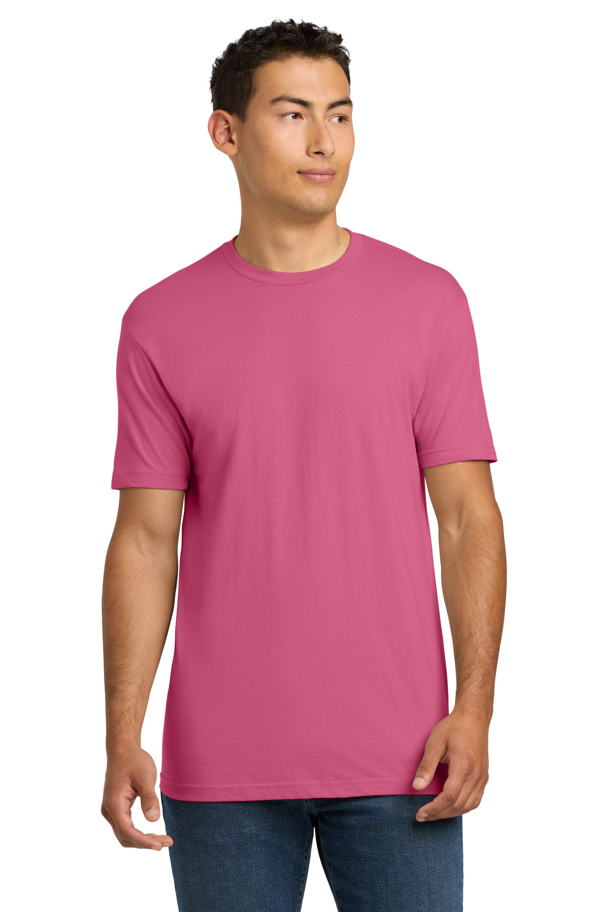 Next Level Apparel Next Level Apparel Adult Cotton Tee. NL3600 in Hot Pink