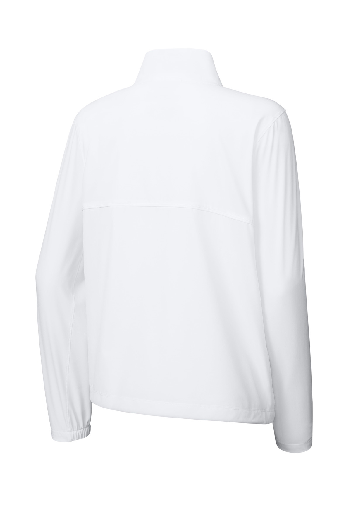 Sport-Tek Women's Repeat 1/2-Zip LST481 in White — Back