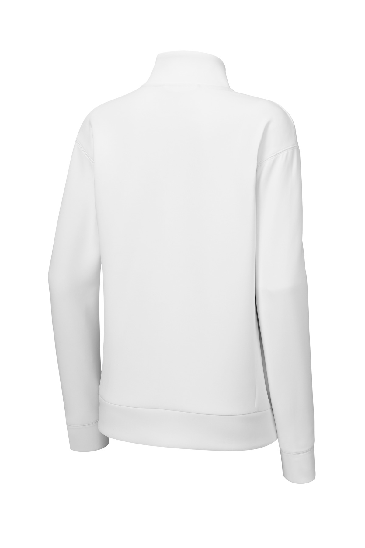 Sport-Tek Women's Pro Perform Full-Zip LST582 in White — Back