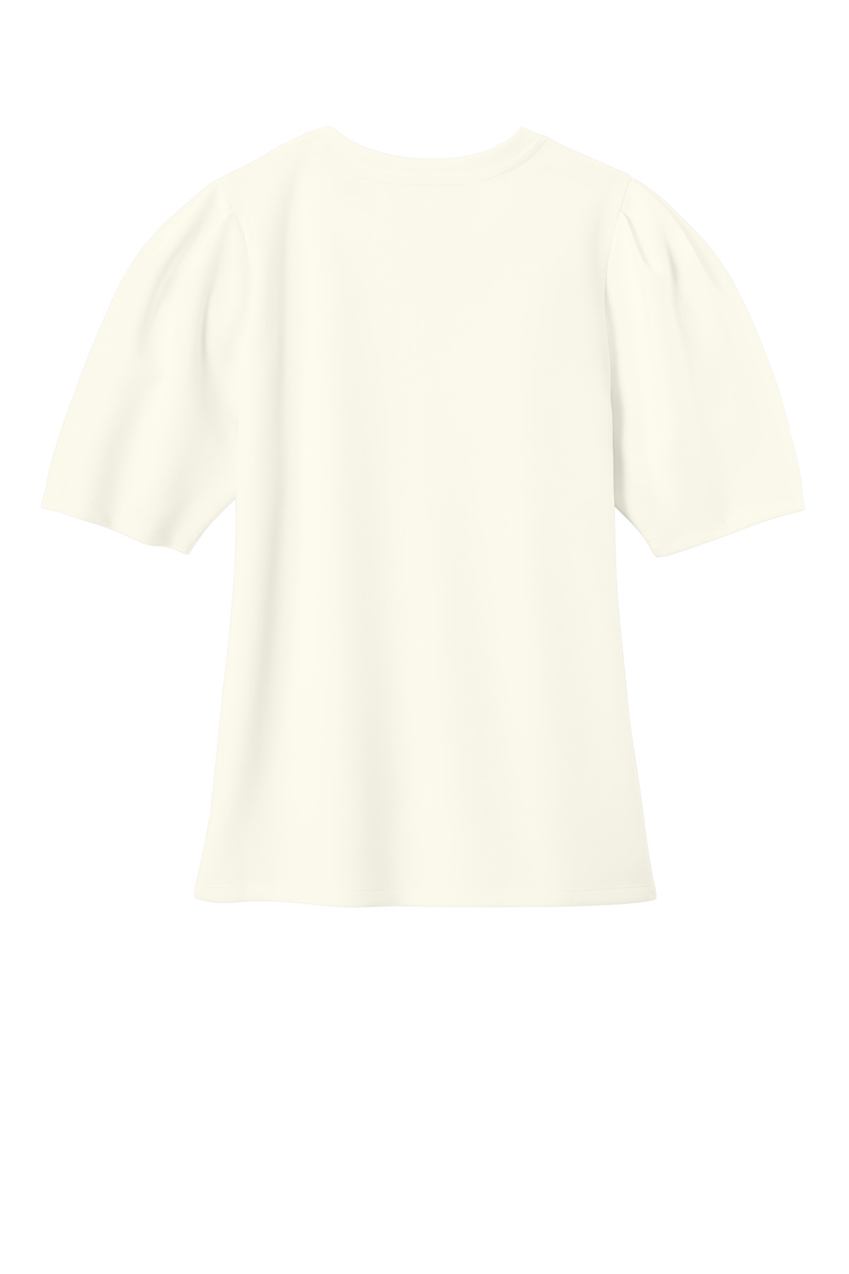 Mercer+Mettle Women's Short Sleeve Lite Spacer Top MM1041 in Ivory Chiffon — Back