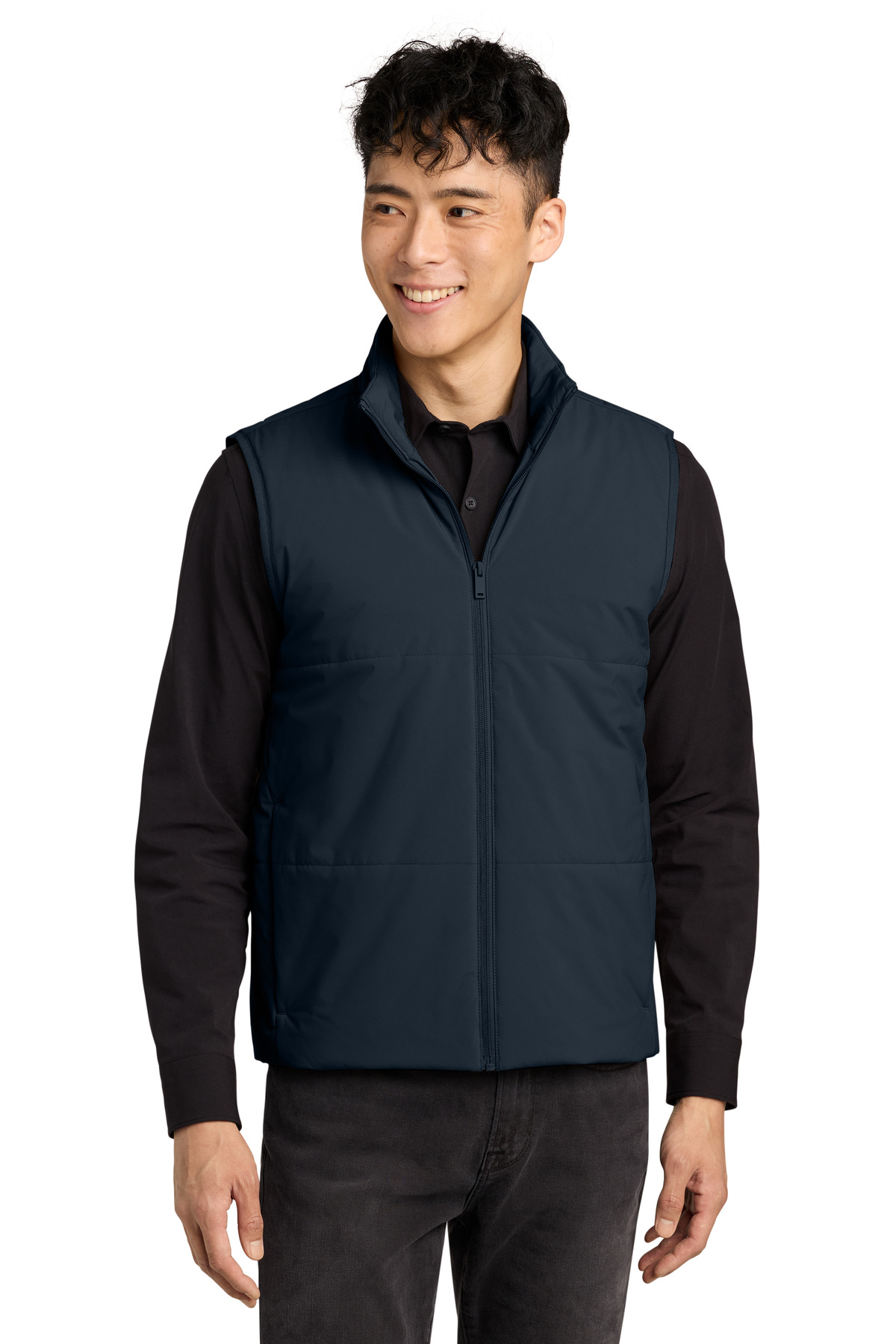 Brookline Quilted Vest - Night Navy