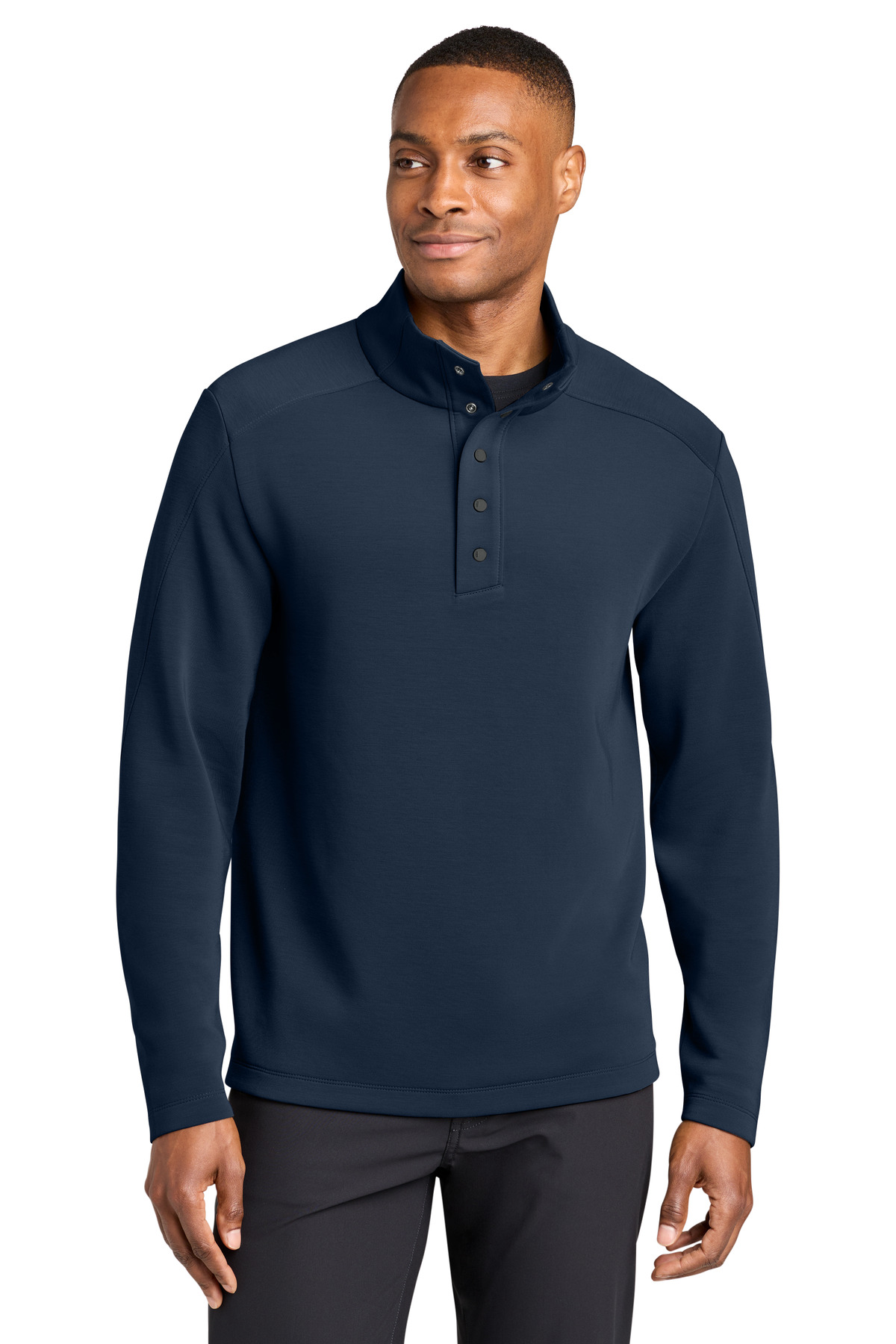 MiiR MiiR Kumo 1/4-Snap Pullover MRA220 in Indigo Navy