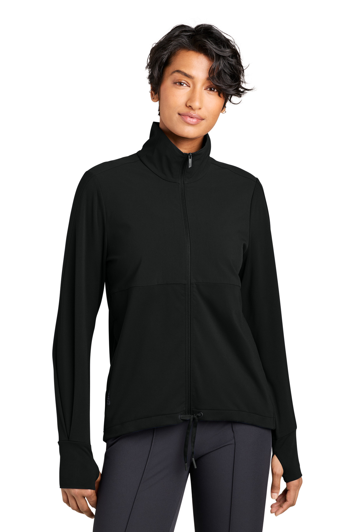 MiiR MiiR Women's Kivu Hybrid Full-Zip Jacket MRAW231 in Pitch Black