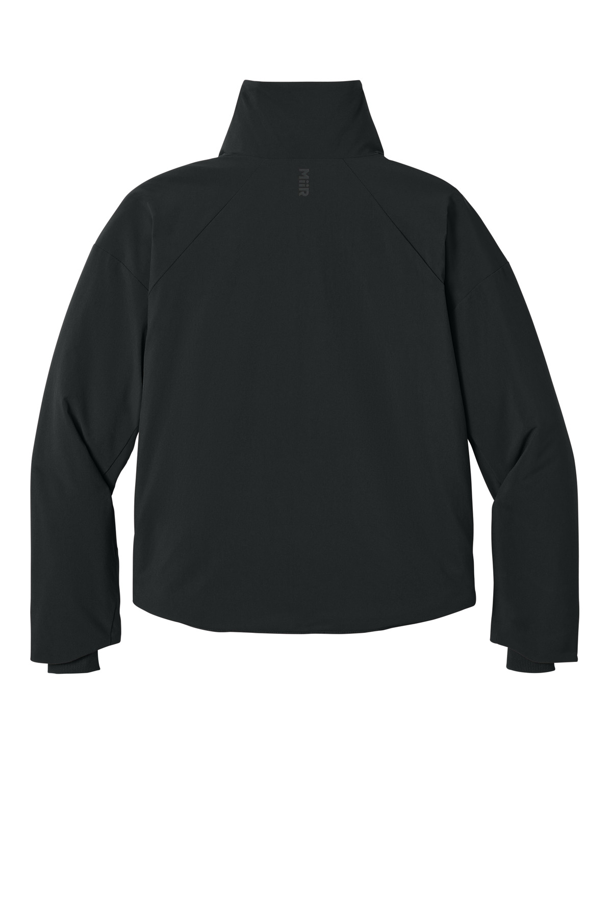 MiiR Women's Sashiko Full-Zip Stretch Puffy MRAW440 in Pitch Black — Back