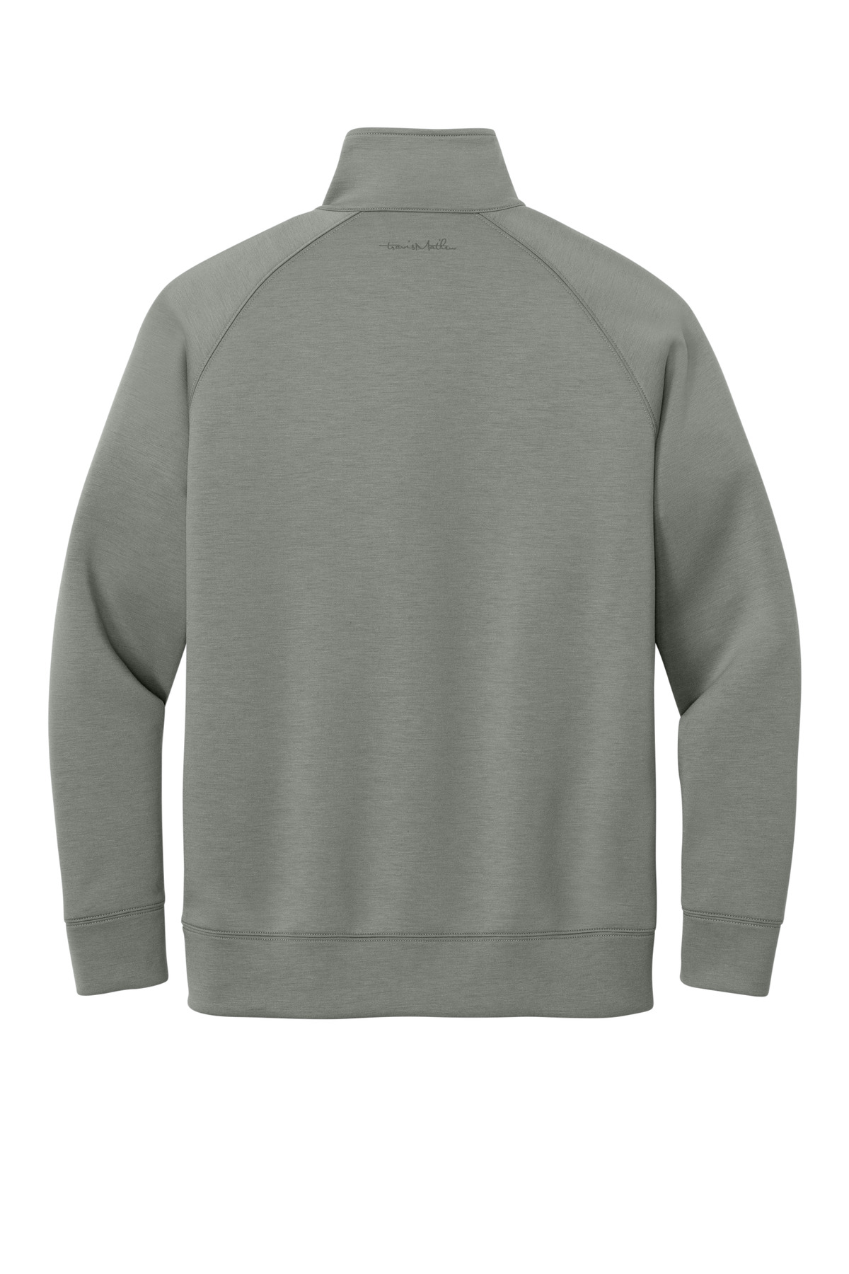 TravisMathew Momentum Shift 1/4-Zip TMA42408 in Quiet Shade Grey — Back