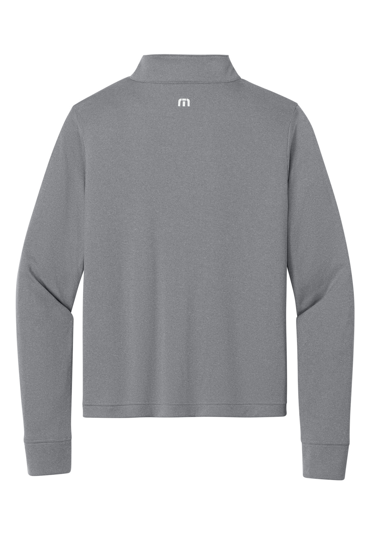 TravisMathew Women's Coto 1/2-Zip TMA42777 in Quiet Shade Grey Heather — Back
