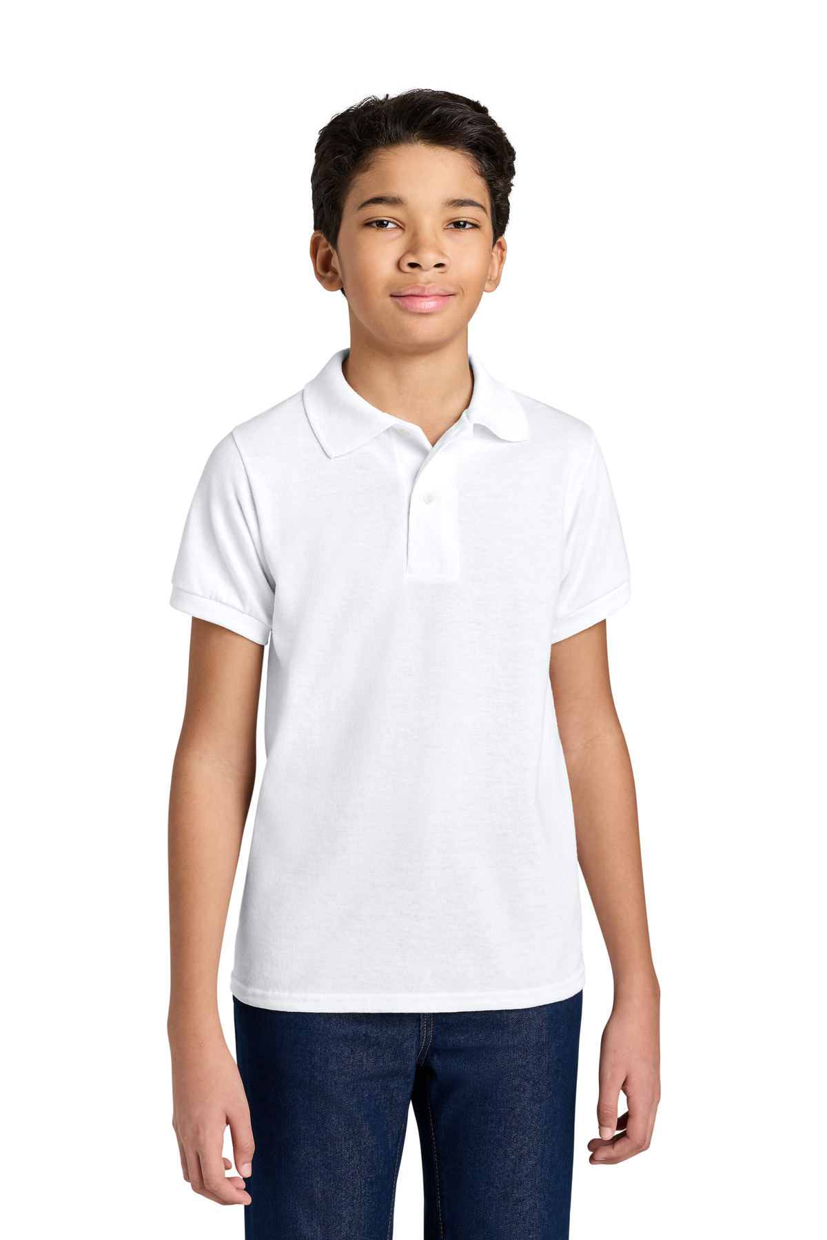 Youth Dri-Power Sport Shirt - White