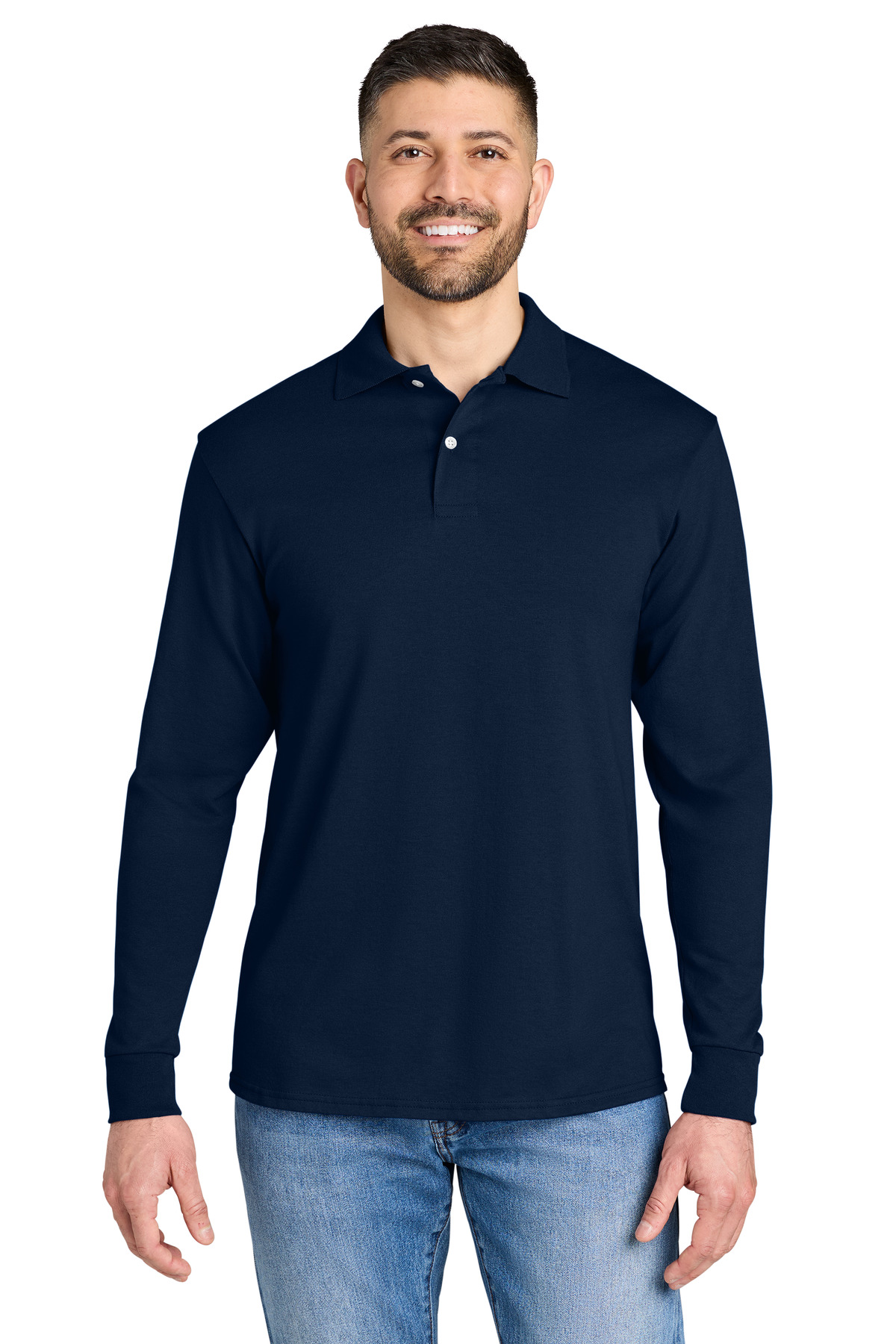 Dri-Power Long Sleeve Sport Shirt - J. Navy
