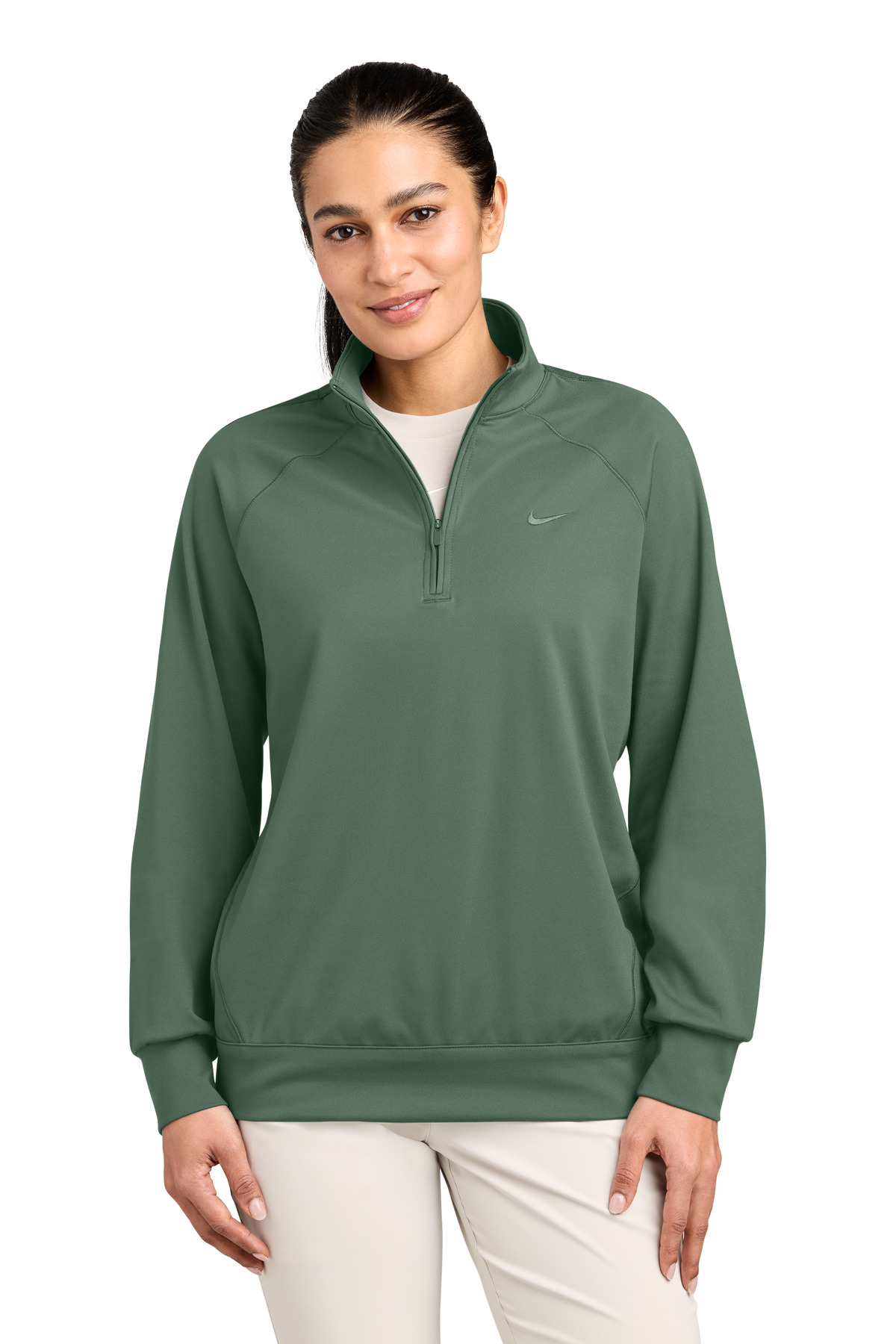 Women's Dri-FIT Primary 1/4-Zip - Vintage Green