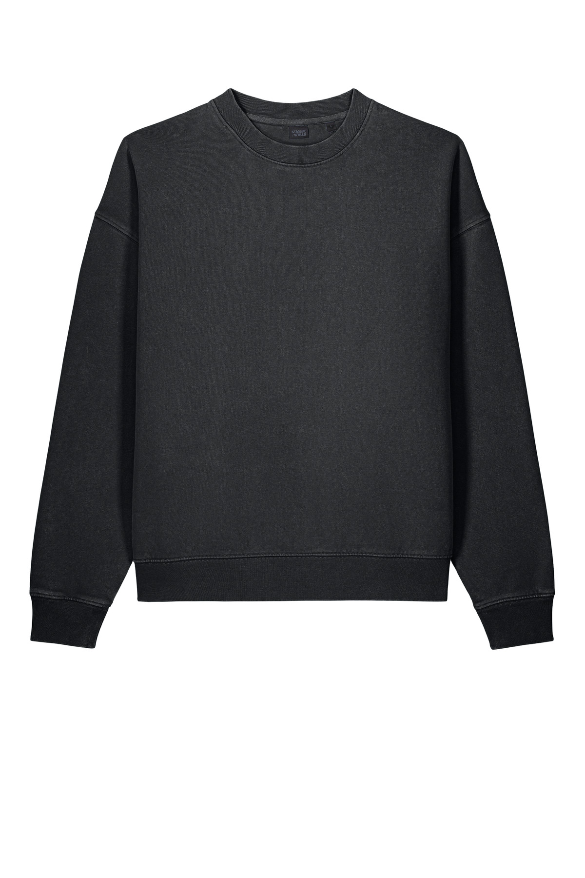 Stanley/Stella® Unisex Easer Vintage Crewneck Sweatshirt — G. Dyed Black Rock