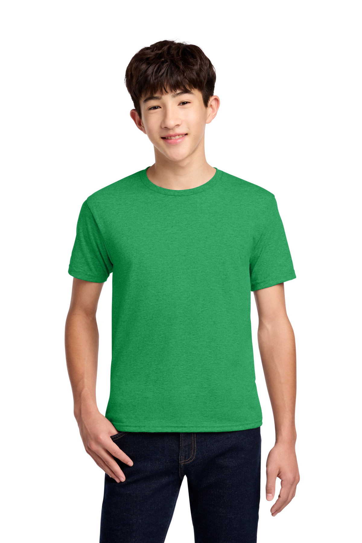 Jerzees Jerzees - Youth Dri-Power 50/50 Cotton/Poly T-Shirt. 29B in Irish Green Heather