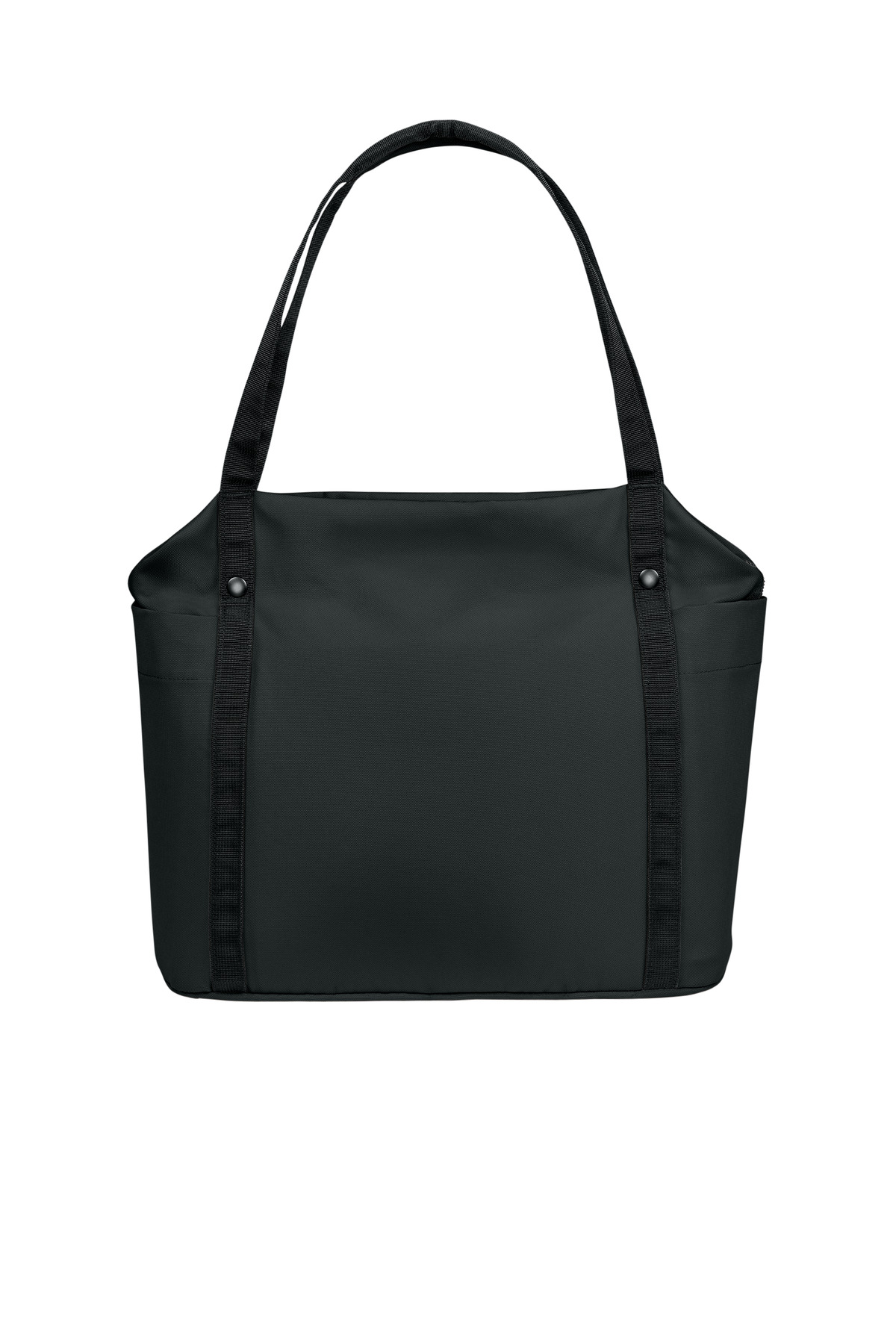 Port Authority Matte Oxford Tote BG472 in Deep Black — Back