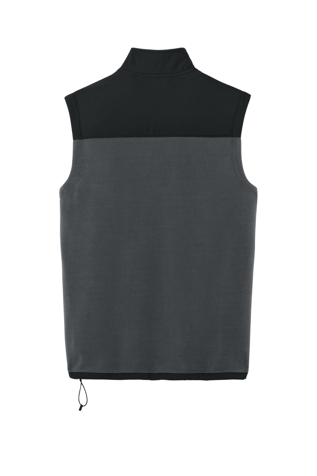 Port Authority Therma-Tek Fleece Vest F181 in Iron Grey/ Black — Back