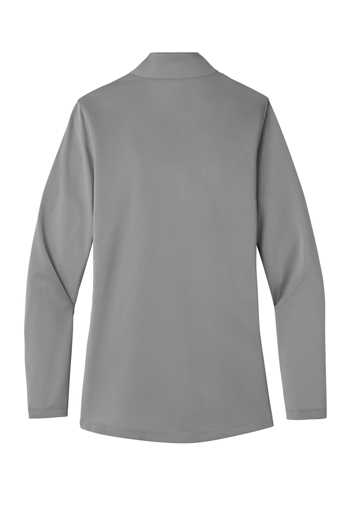 Port Authority Women's Wearever Performance Pique 1/4-Zip LK241 in Gusty Grey — Back