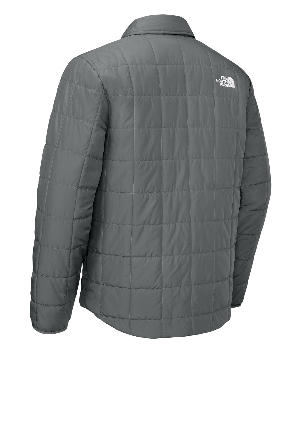 The North Face Iron Drift Quilted Shirt Jacket NF0A8JEX in Smoked Pearl Grey — Back