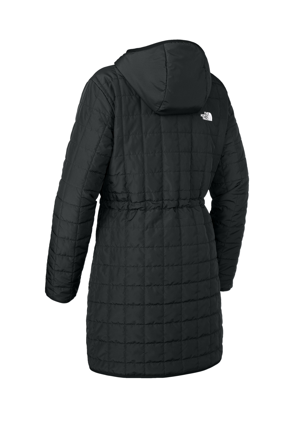 The North Face Women's Iron Drift Quilted Hooded Parka NF0A8JEY in TNF Black — Back