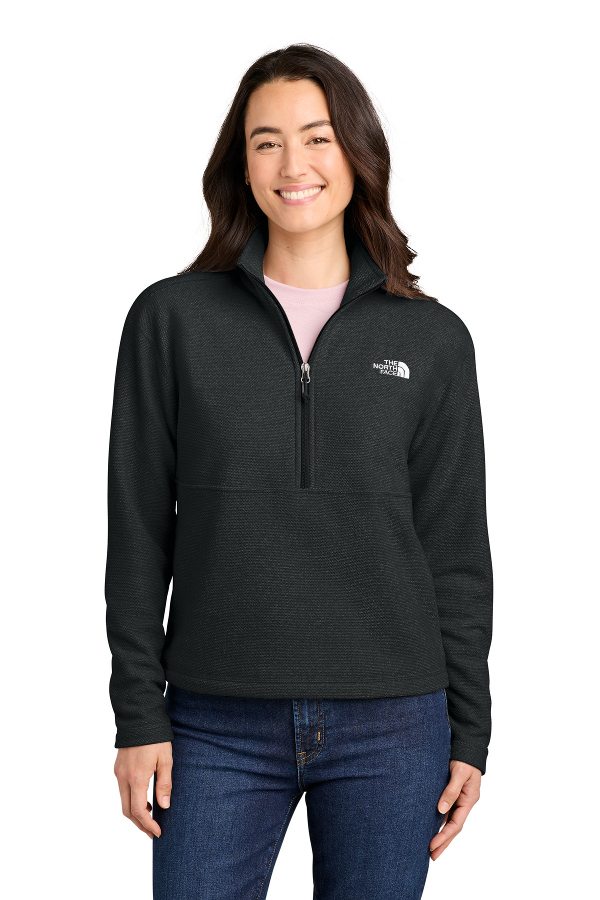 The North Face NF0A8JF7 — The North Face Women's Textured Pine Grove 1/2-Zip NF0A8JF7