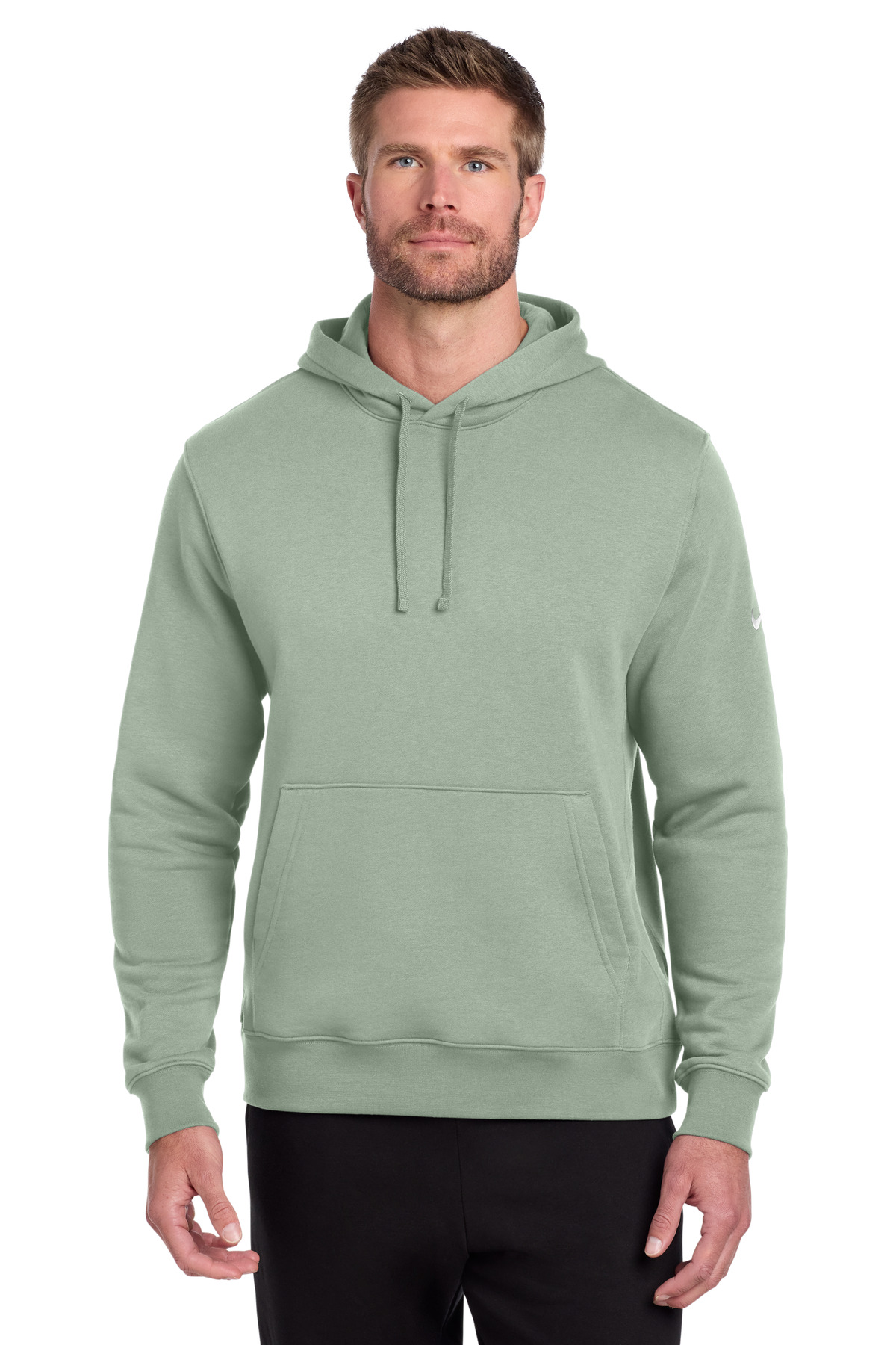 Club Fleece Sleeve Swoosh Pullover Hoodie - Jade Horizon