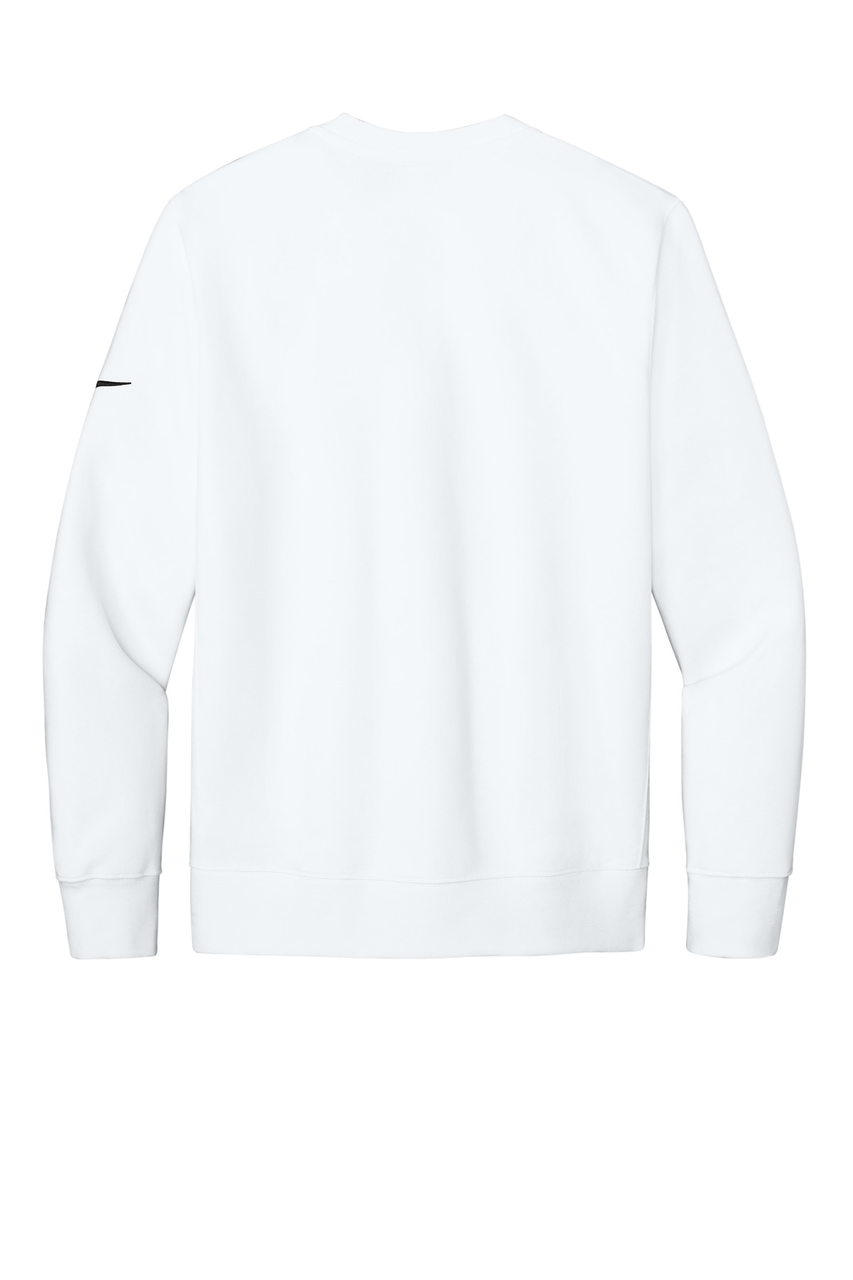 Nike Club Fleece Sleeve Swoosh Crew NKFD9863 in White — Back