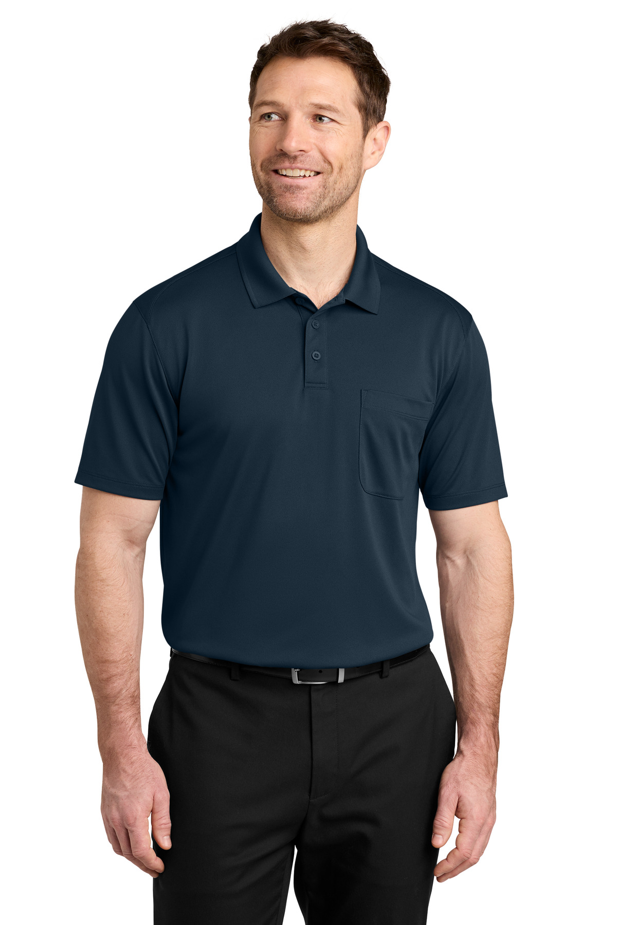 Port Authority ® Wearever Performance Pique Pocket Polo K240P - Image 2
